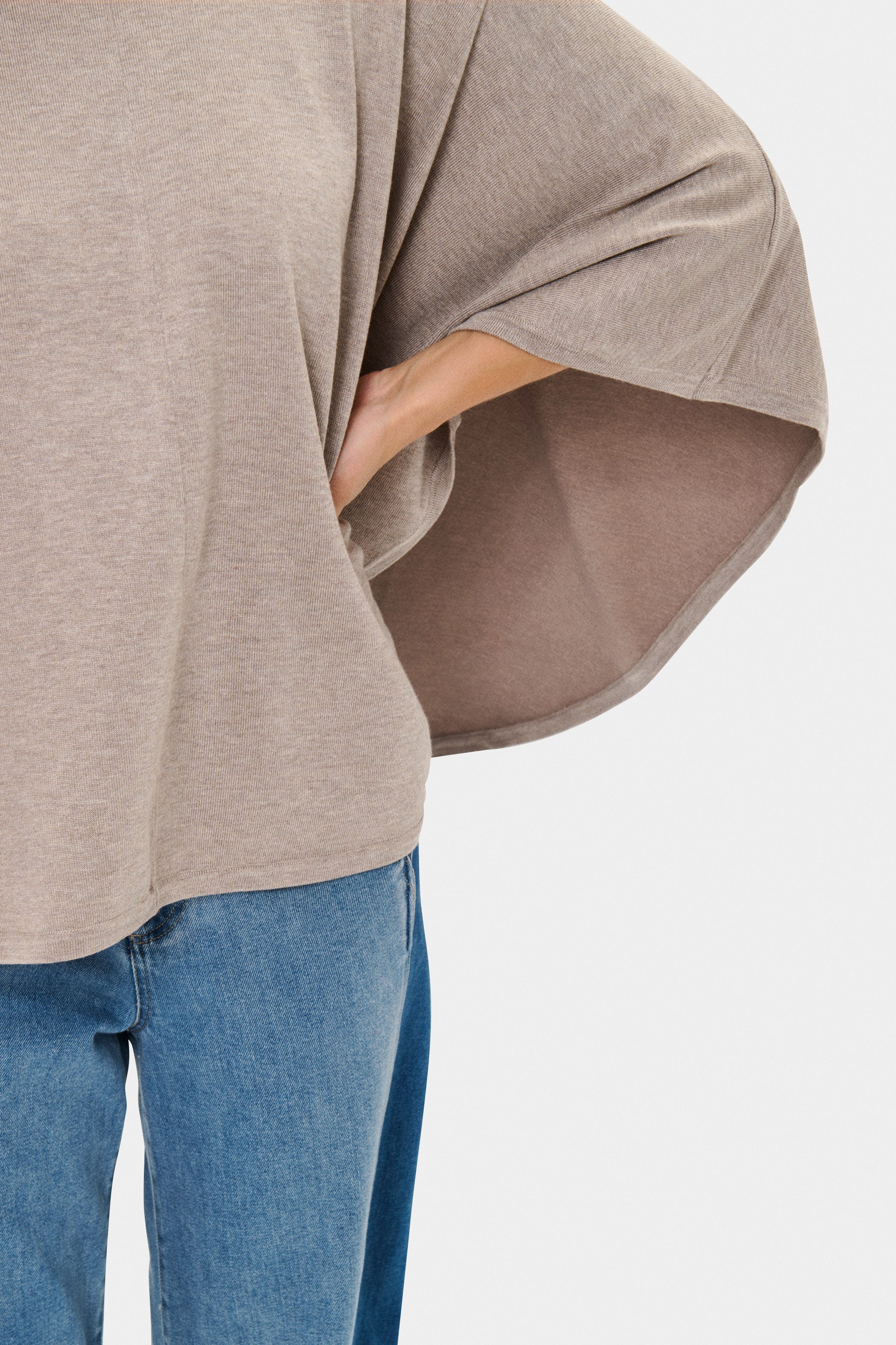 Saint Tropez Strickponcho BilliSZ Poncho Loose fit, Viskosemischung