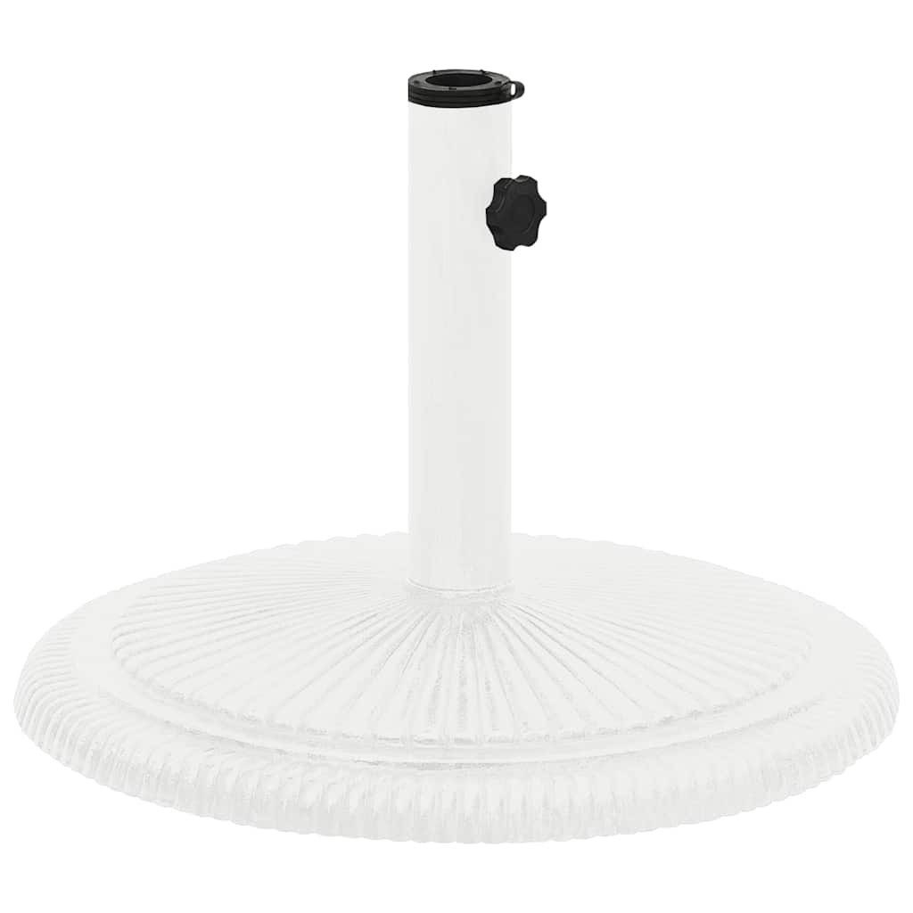 vidaXL Schirmhalter Sonnenschirmständer Weiß 45x45x30 cm Gusseisen, 1 tlg.