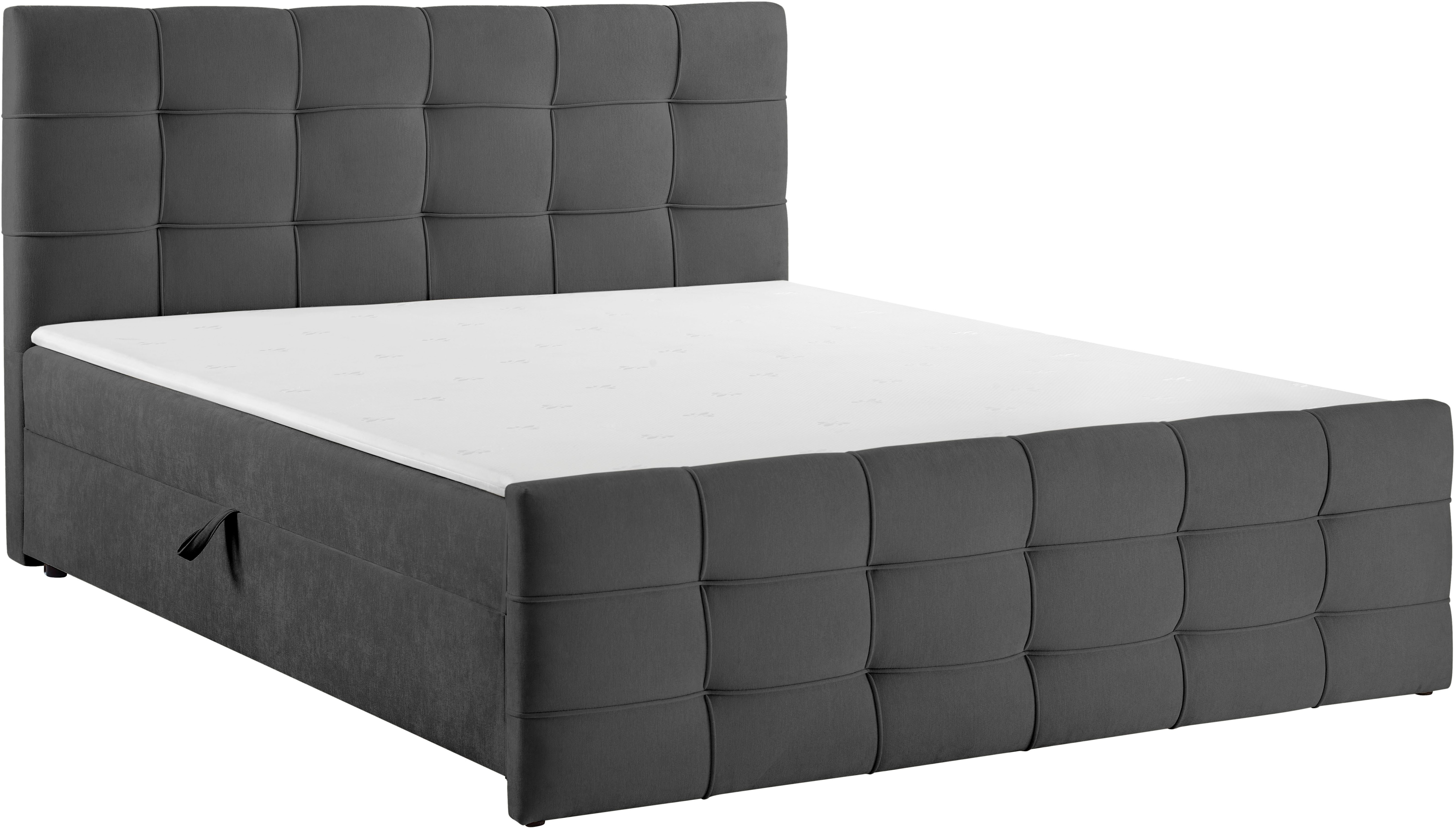 OTTO home Boxbett Lilienne inkl. Bettkasten und Topper, Liegefläche 180x200cm, erhältlich in der Größe 180x200 cm