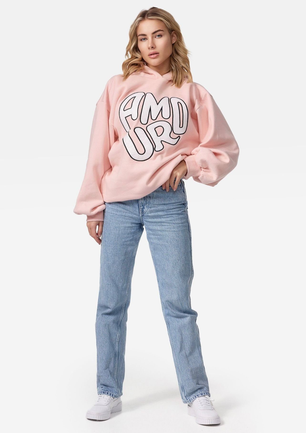 Worldclassca Hoodie Worldclassca Oversized Hoodie "AMOUR" Kapuzenpullover S günstig online kaufen