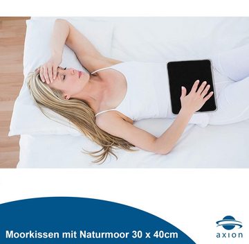 Axion Moor-Kissen Moorkompresse mit Naturmoor-Füllung und Vlieshülle 30 x 40 cm, Moorkissen geeignet für Mikrowelle und Wasserbad, Made in Germany