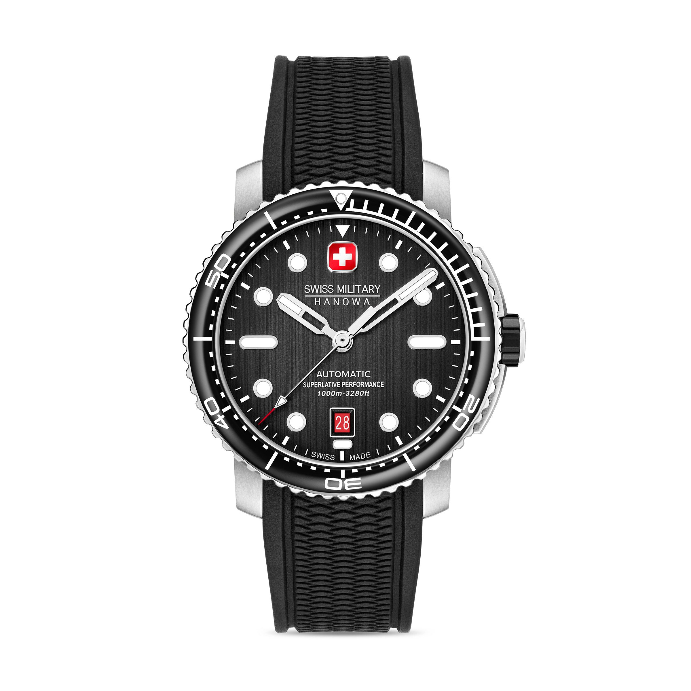 Swiss Military Hanowa Automatikuhr Automatikuhr Herrenuhr 44,5 Automatik Herren