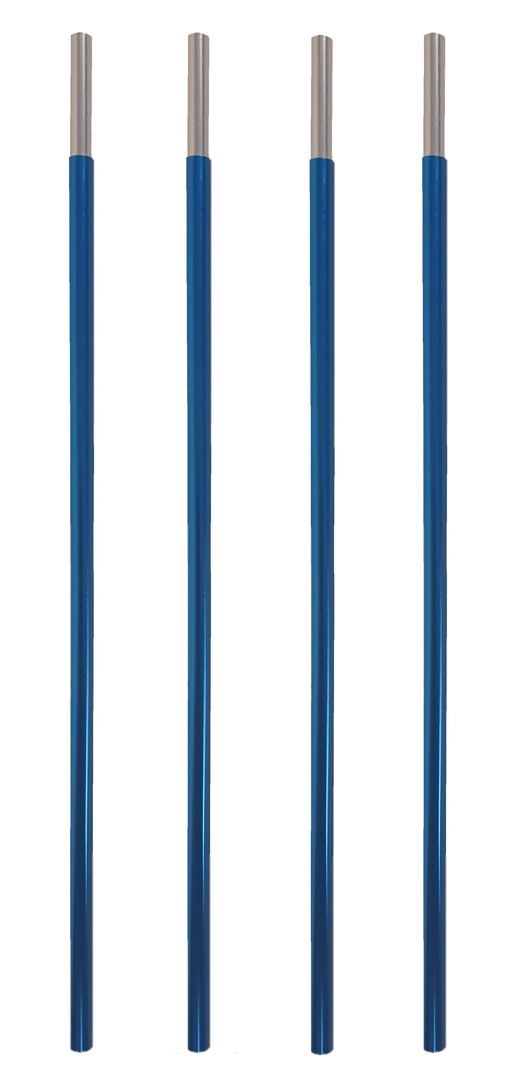 1953 Set) Segmente Zeltstangen mm 4 Zeltstange (4er Erstatzstangen Durchmesser, Aludural 8,5 everest