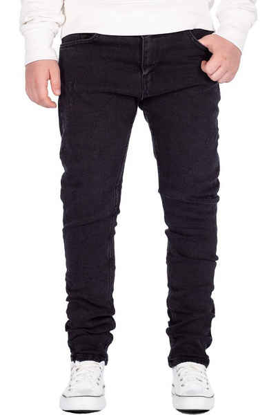 Reichstadt 5-Pocket-Jeans Casual Jungen Hose RS117 mit verzierter Gesäßtasche