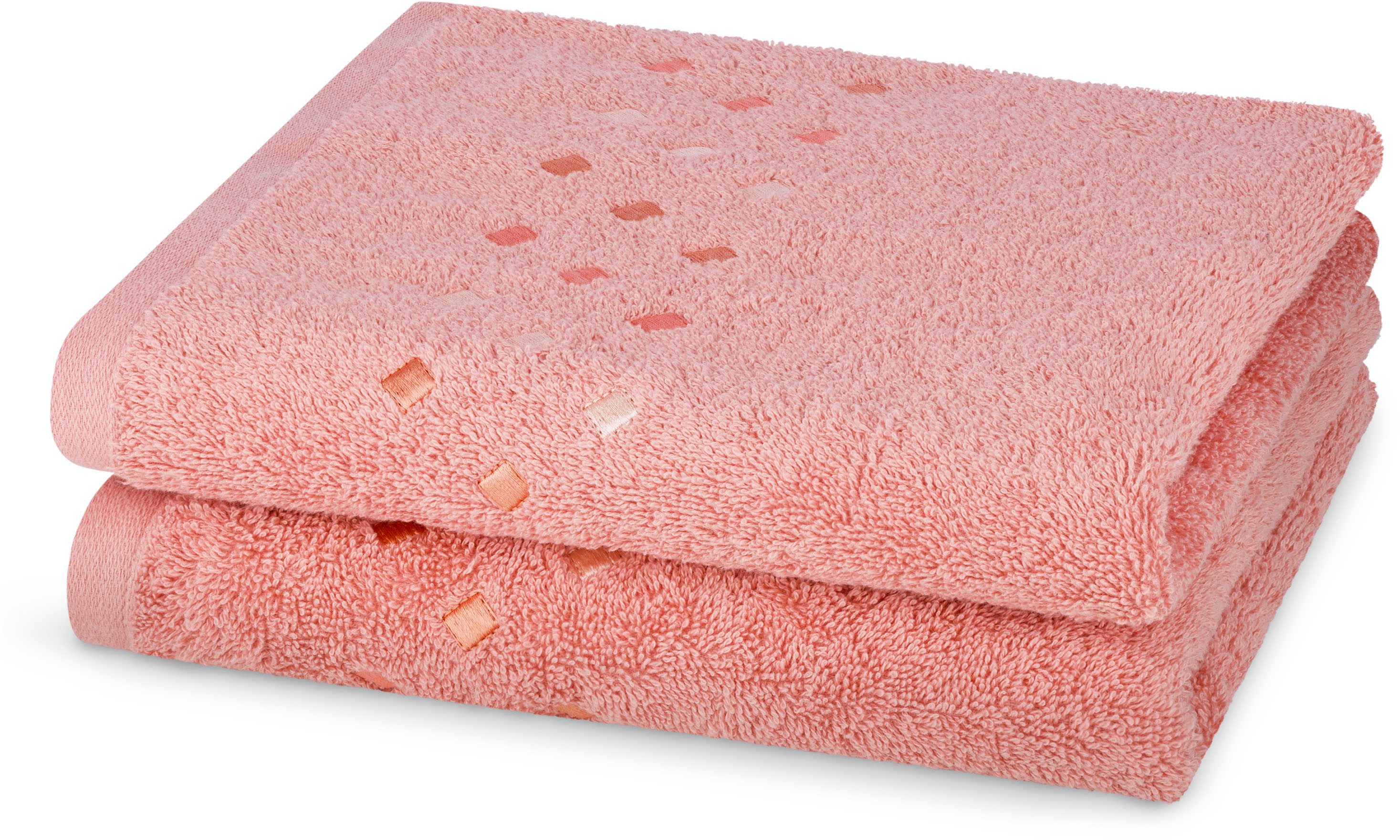 ROSS Handtücher Stoneline, Frottier (Packung, 2-St), aus feinster Baumwolle