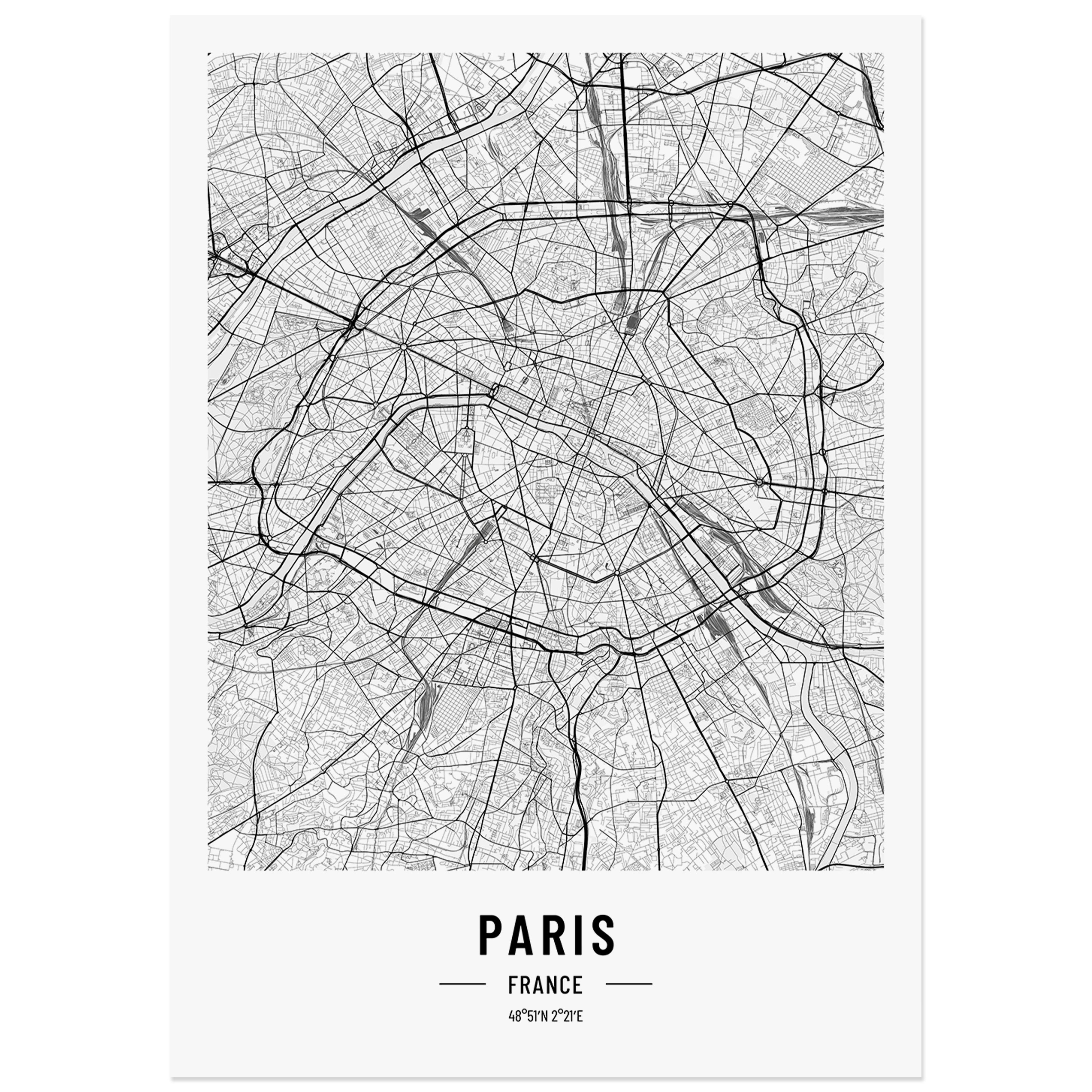 JUNOMI Poster Paris Stadtposter, elegantes Wohnzimmer günstig online kaufen
