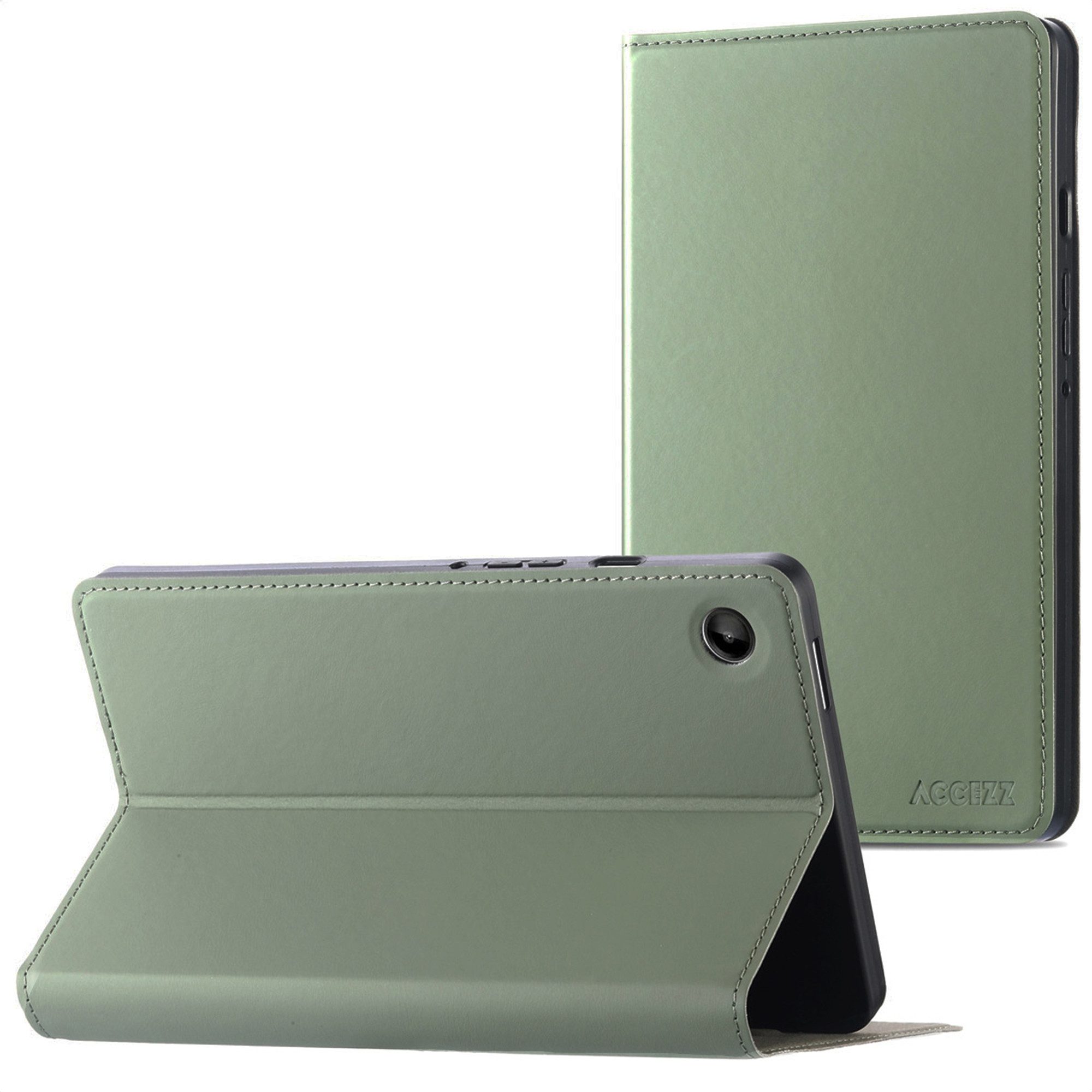 Accezz Tablet-Mappe Accezz Classic Klapphülle Samsung Galaxy Tab A9 8.7 Zoll - Grün