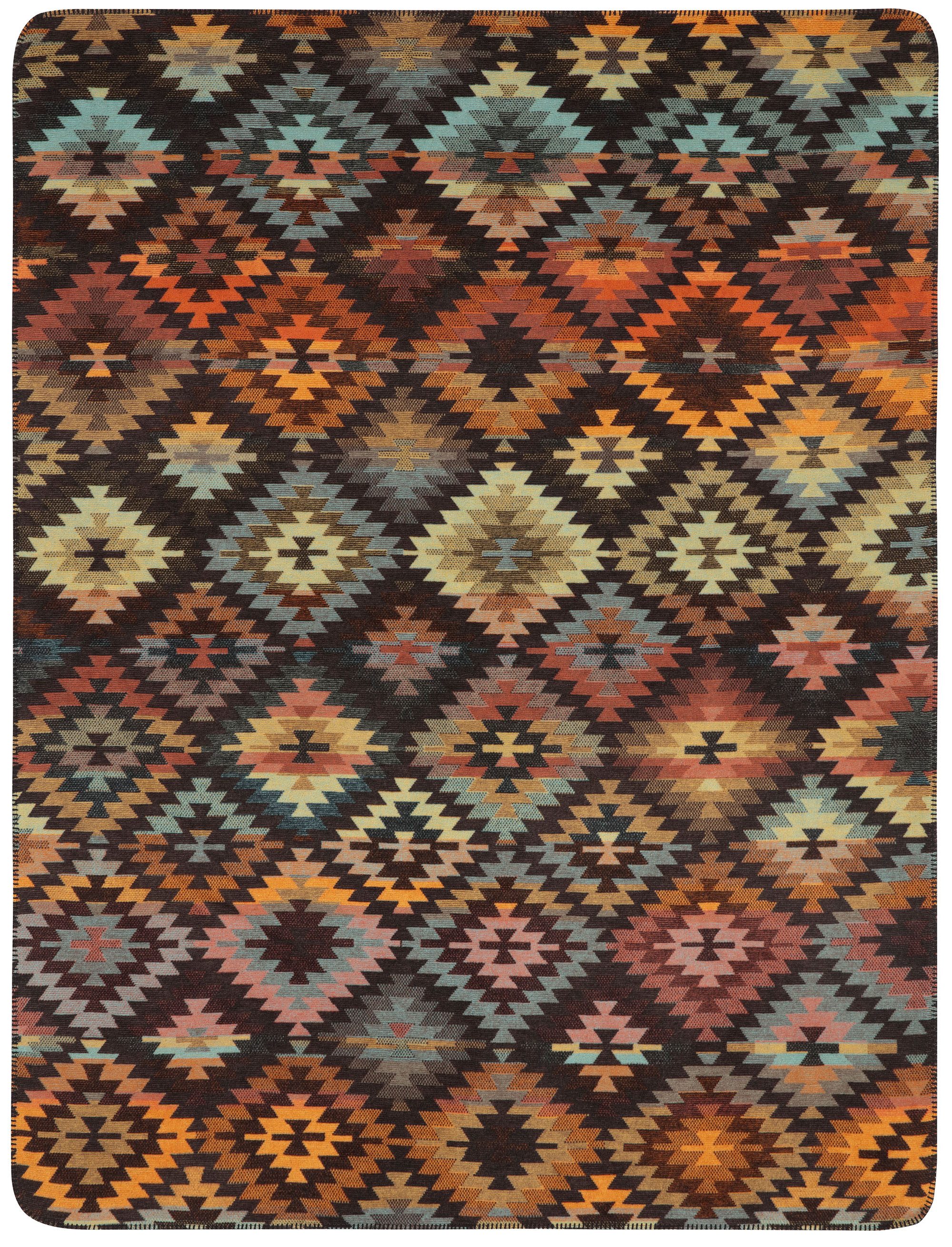 Wohndecke Nomad, Biederlack, mit geketteltem Zierstich, Kuscheldecke