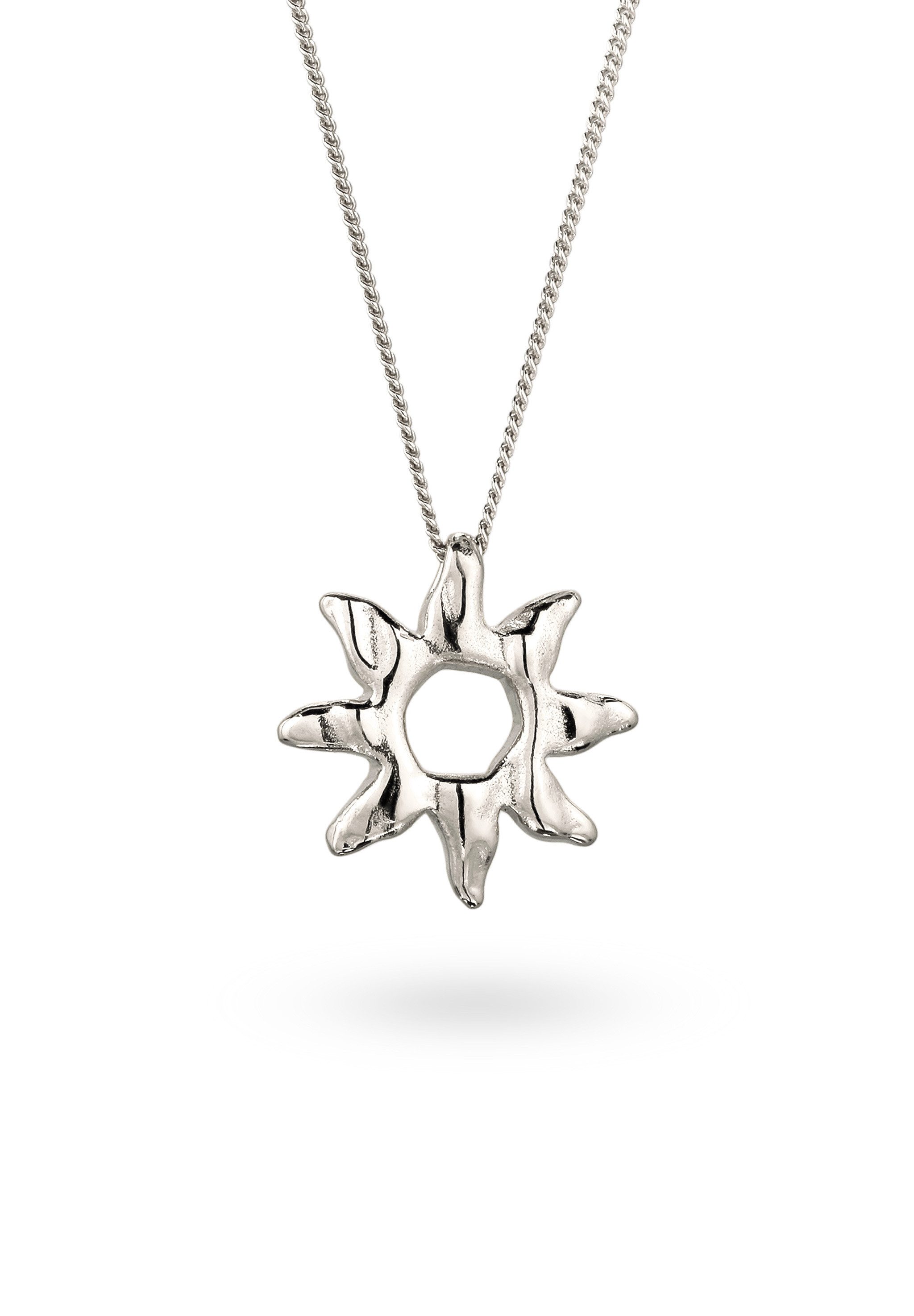 Kette mit Anhänger Anhänger Sonne 925 Sterling Silber