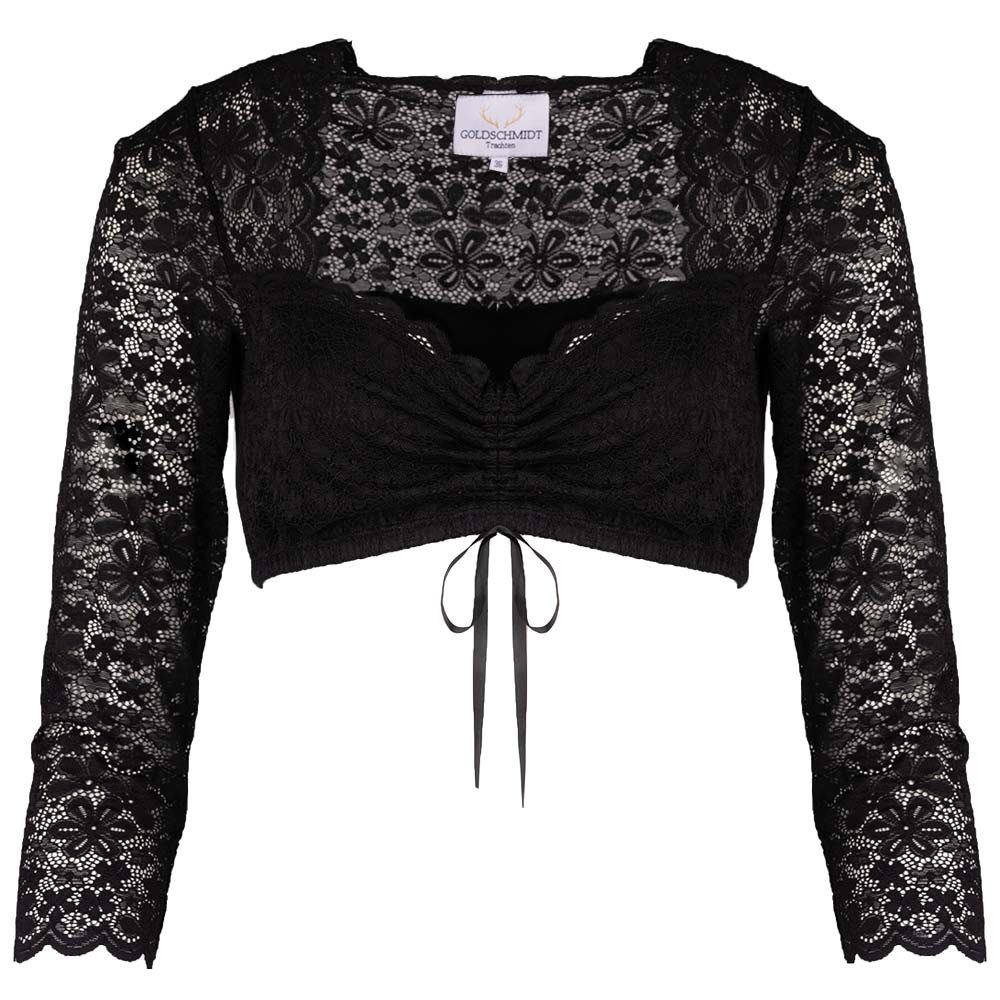 Goldschmidt Trachten Dirndlbluse Dirndlbluse Rosalie schwarz günstig online kaufen