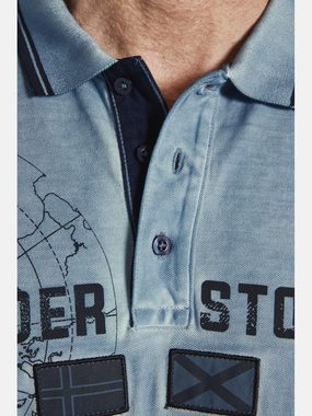 Jan Vanderstorm Poloshirt ANTHONIS mit seitlichen Schlitzen