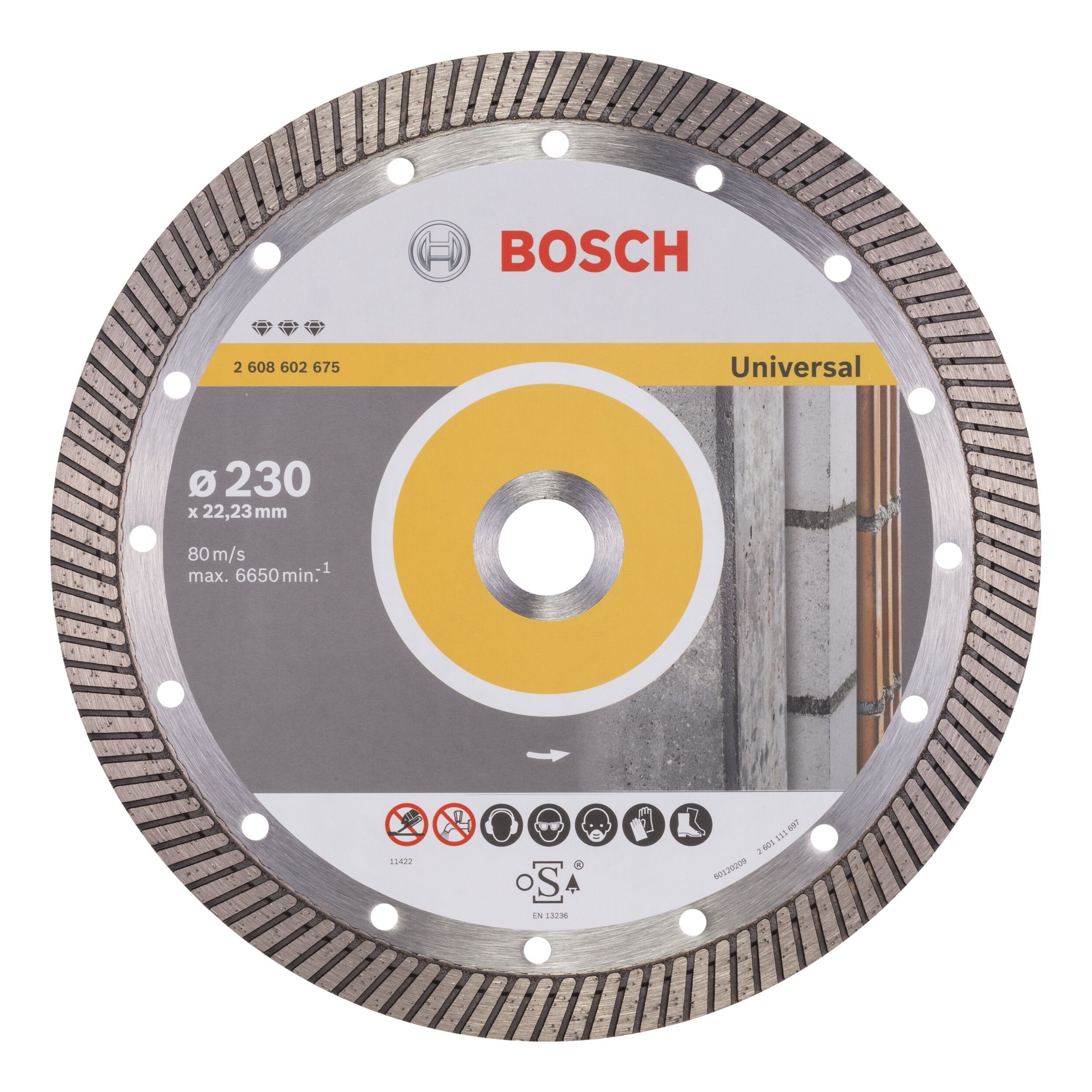 mm, Turbo - x for 2,5 Trennscheibe, Universal 22,23 x Diamanttrennscheibe x 230 Best 230 Ø BOSCH