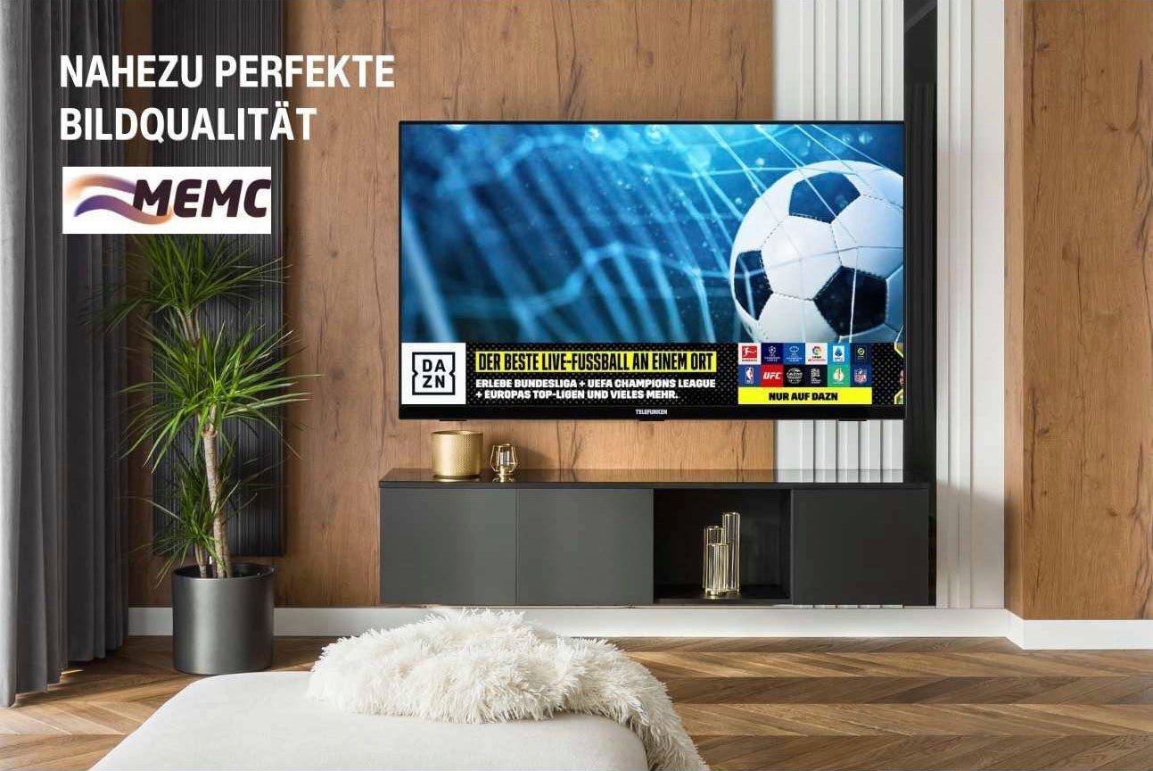 HD, (164 Ultra D65V950M2CWH Zoll, Atmos,USB-Recording,Google Assistent,Android-TV) Dolby Telefunken Smart-TV, cm/65 4K LED-Fernseher