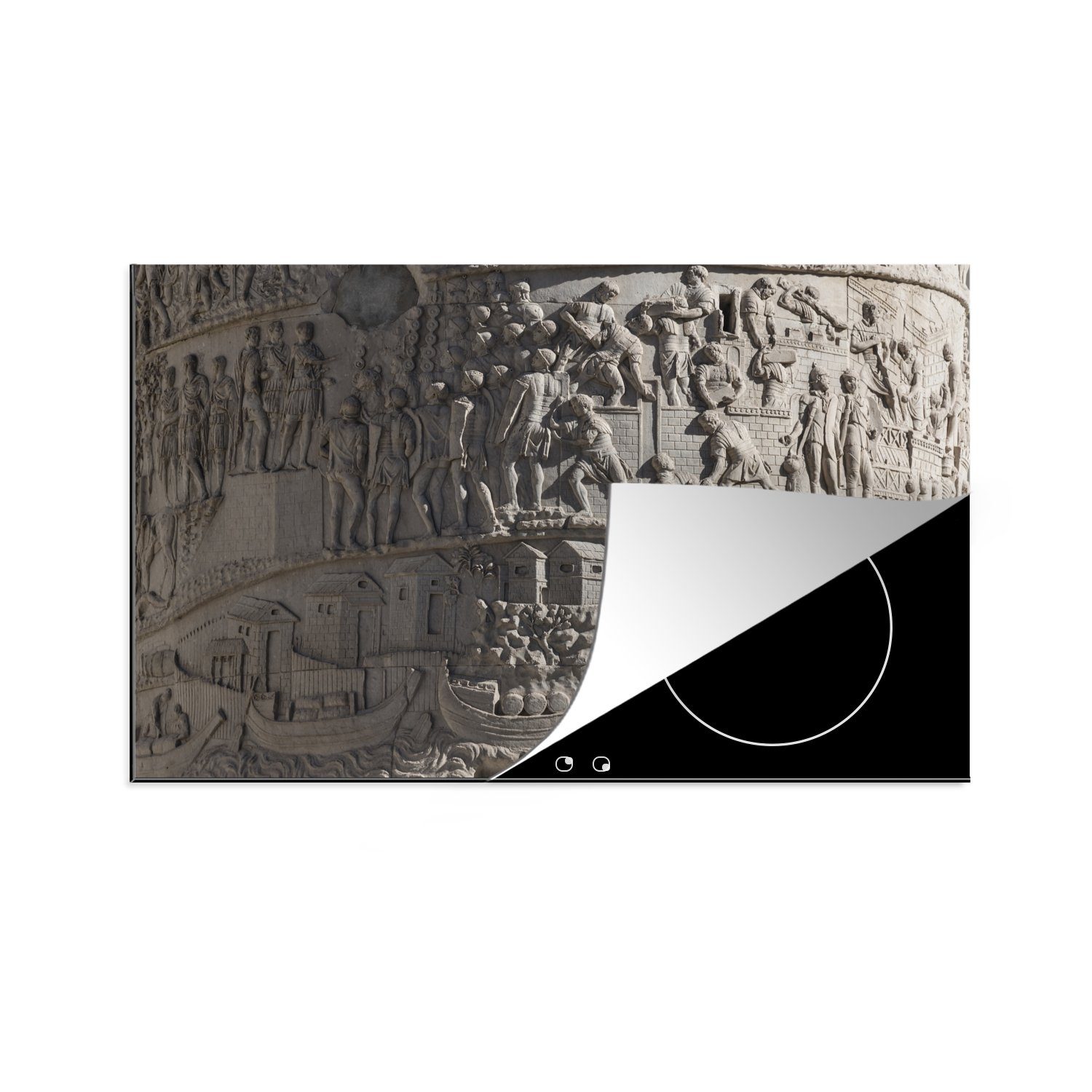 MuchoWow Herdblende-/Abdeckplatte Rom - Kunst für - cm, Antike, tlg), (1 küche, 81x52 Ceranfeldabdeckung die Schutz Induktionskochfeld Vinyl