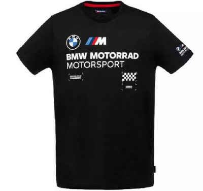 BMW T-Shirt BMW M Motorsport T-shirt Original Motorrad Limited Edition Schwarz