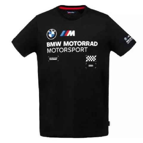 BMW T-Shirt BMW M Motorsport T-shirt Original Motorrad Limited Edition Schwarz