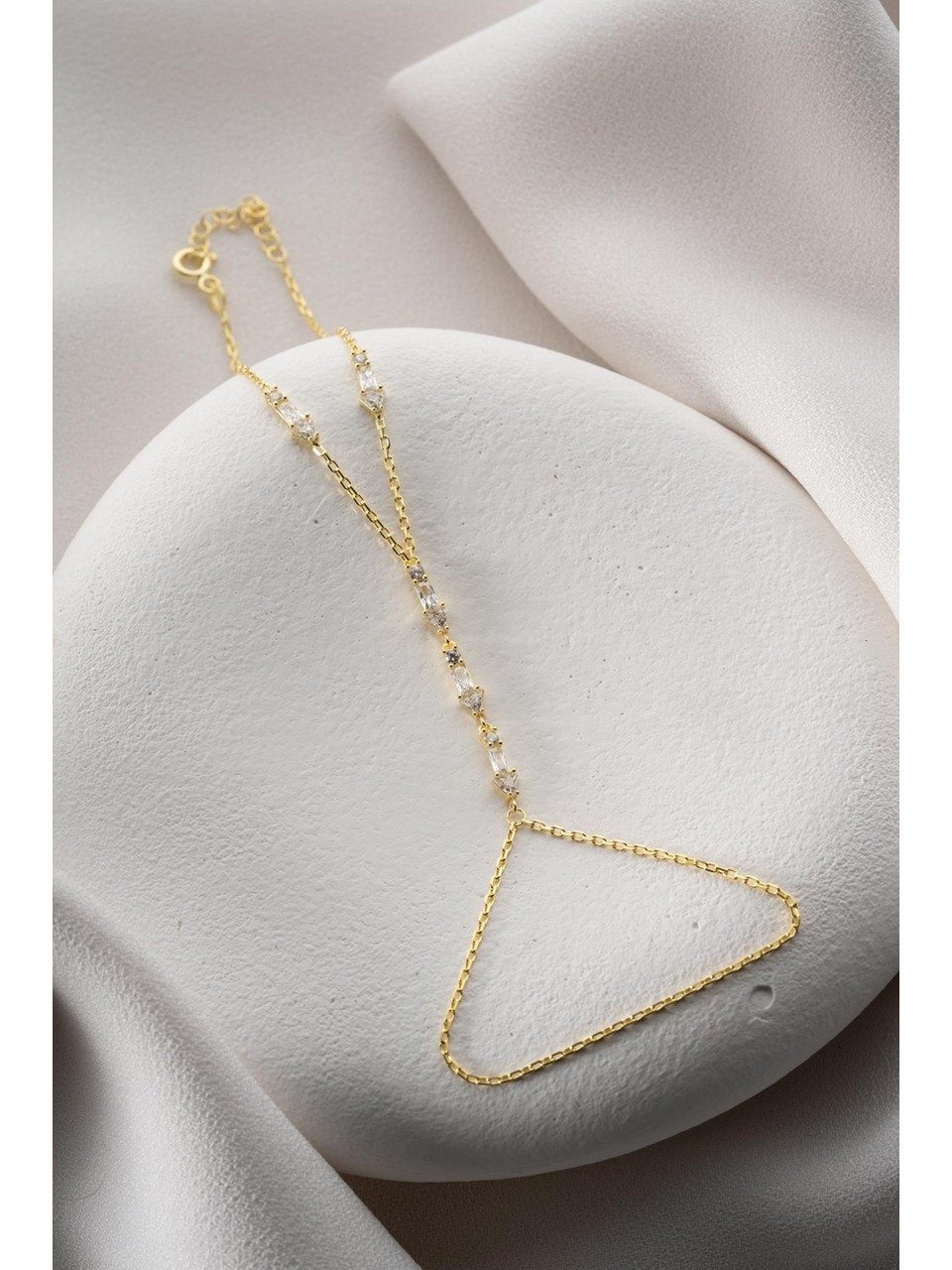 Nisan Ketten und Armband Set, Silber Handkette Goldbeschichtete Handkette, günstig online kaufen