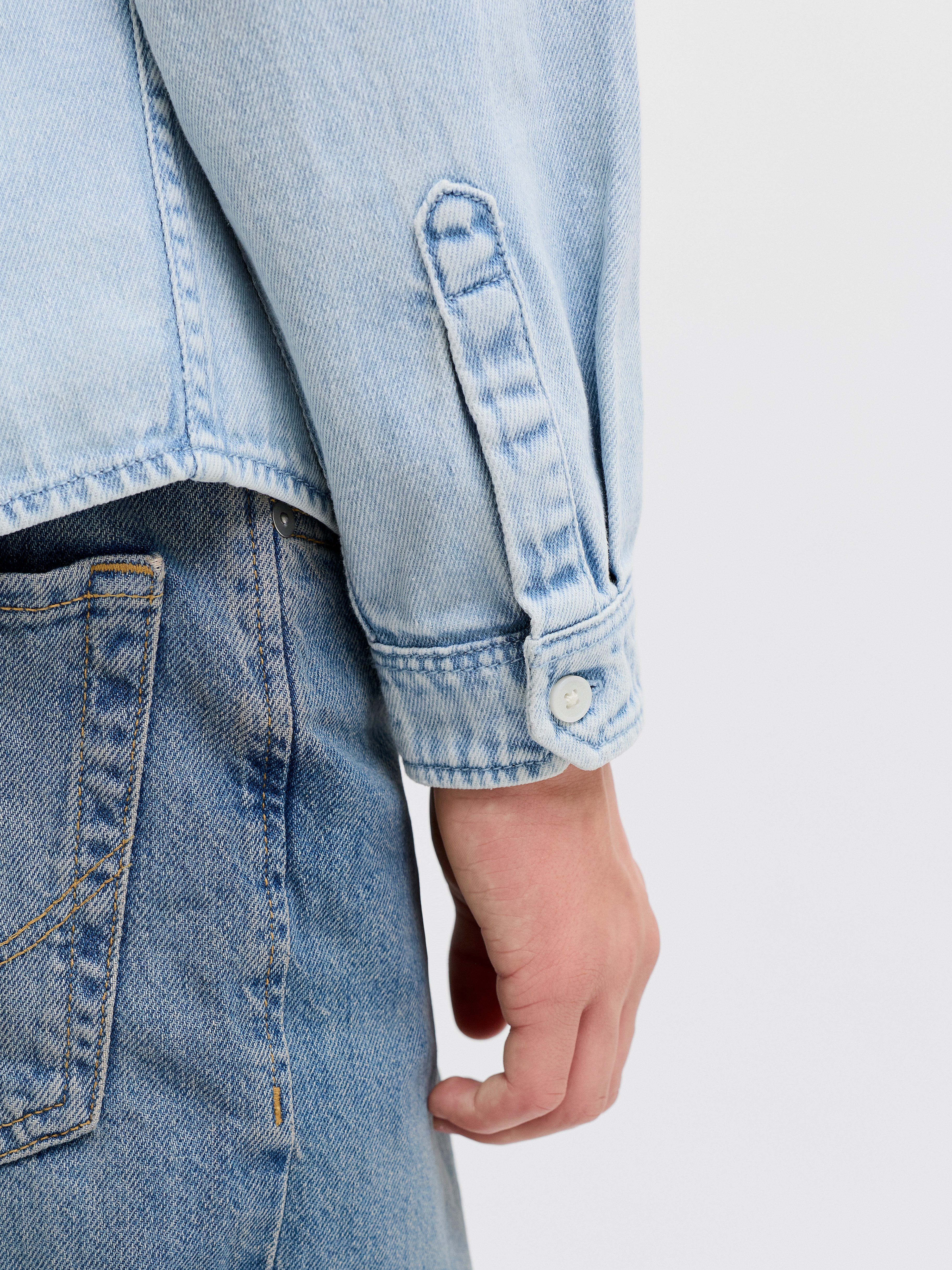 Jack & Jones Junior Langarmhemd JORNORREBRO DENIM SHIRT LS JNR – Bild 5 von 5