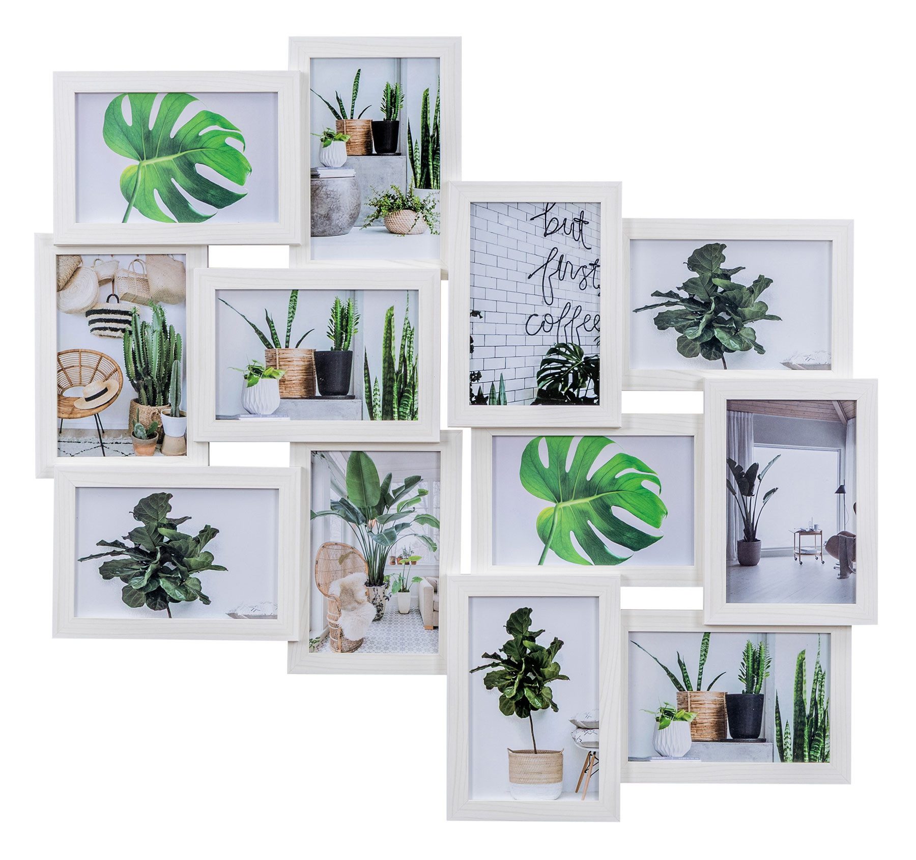 Levandeo® Bilderrahmen Collage, Bilderrahmen 58x55cm Collage günstig online kaufen