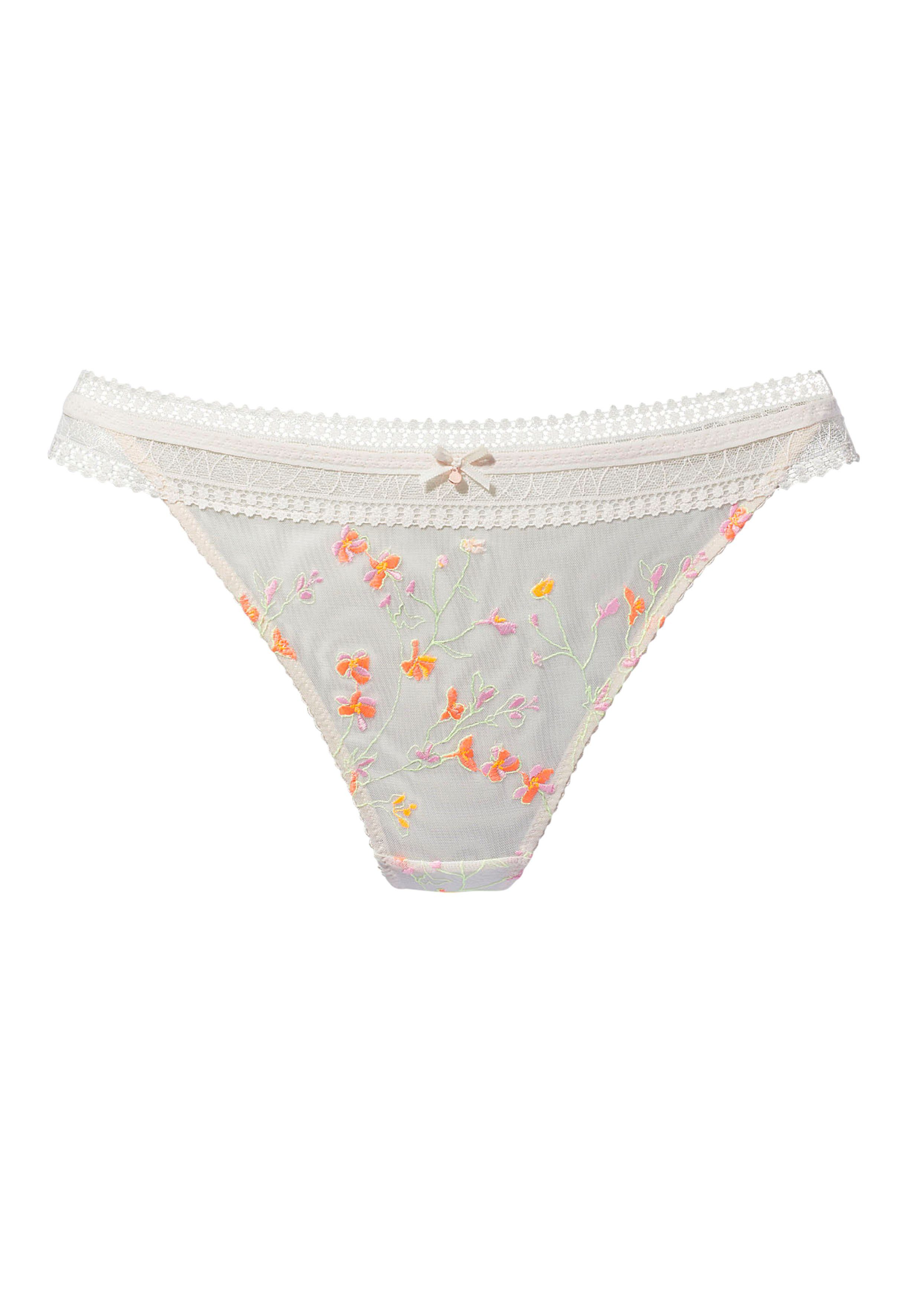 LASCANA Tanga in floraler bunt Optik Jasmin