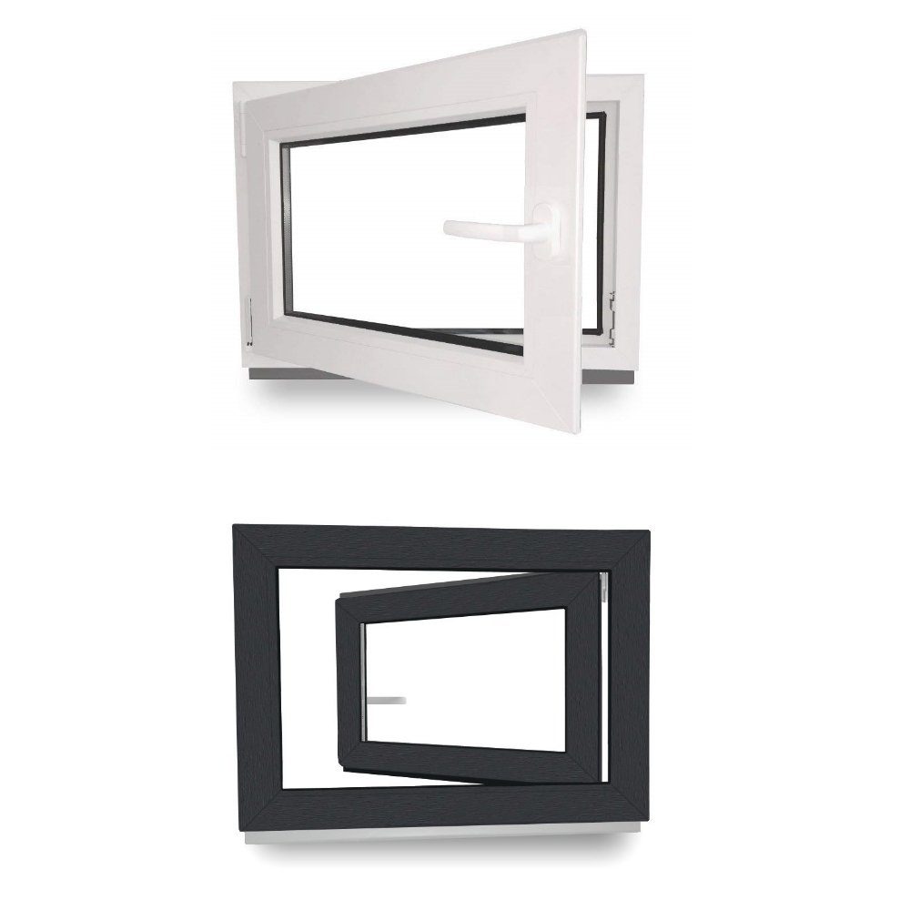 JeCo Fenster Kellerfenster Kunststoff innen weiß günstig online kaufen