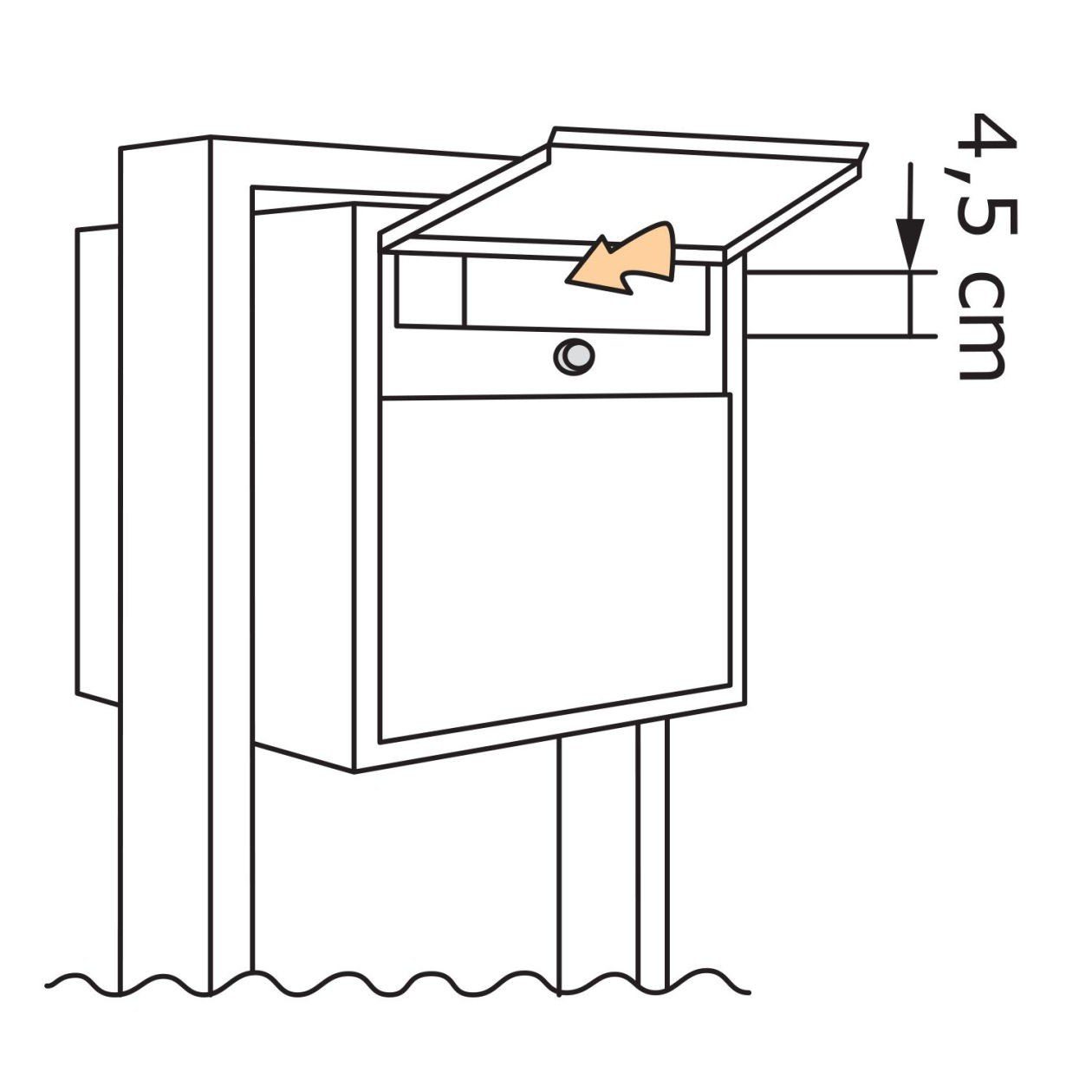 Bravios Briefkasten Briefkastenanlage Soprano for Metallic Two m Grau