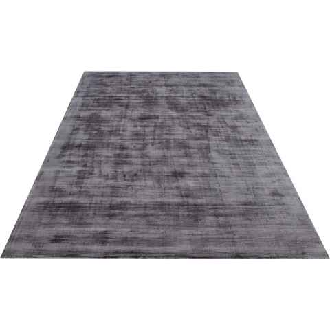 Teppich Nuria, Home affaire, rechteckig, Höhe: 12 mm, Kurzflor, Seiden-Optik, aus 100% Viskose, Uni-Farben