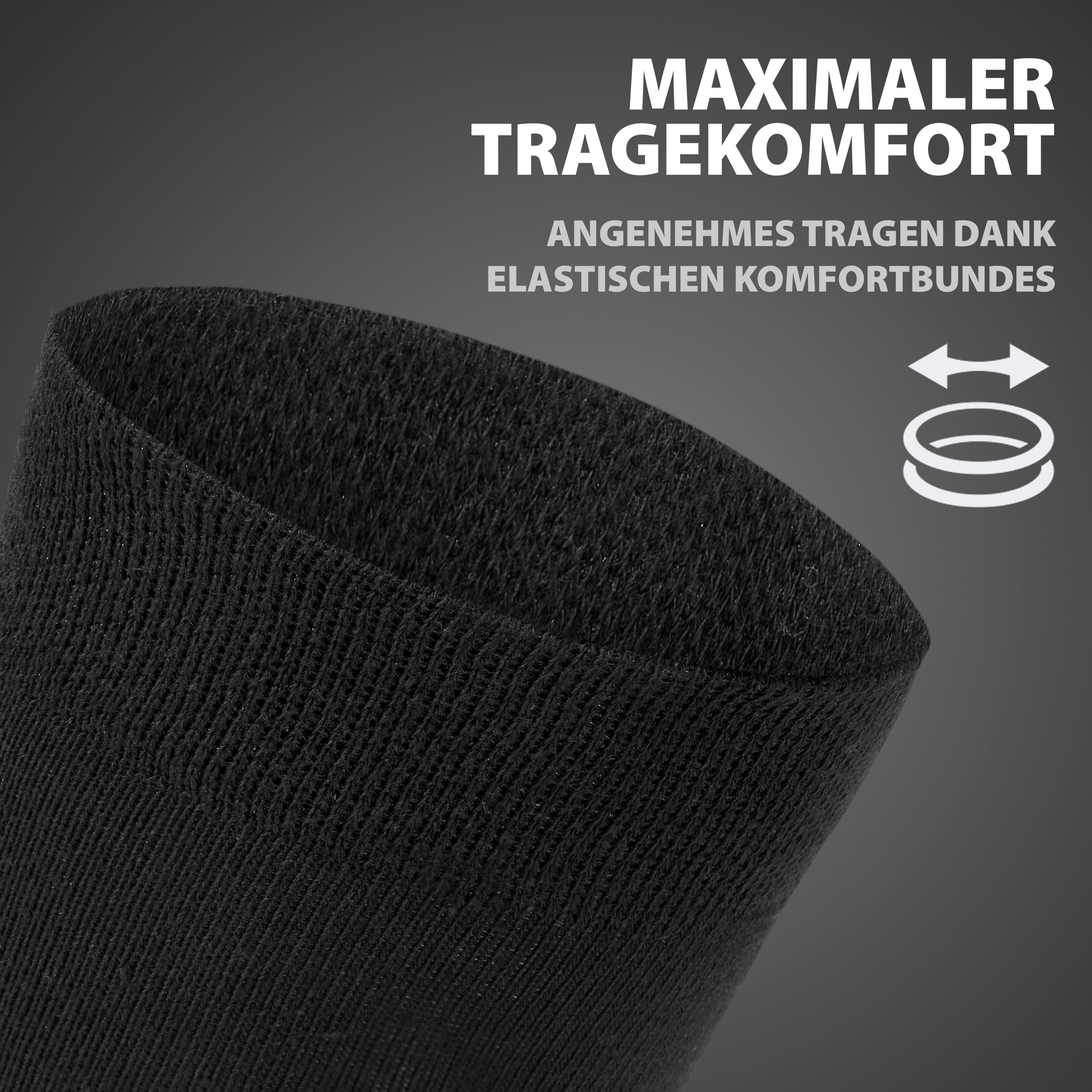 Komfortbund 10x Baumwolle Businesssocken & (Set, Son Damen Schwarz Herren Burnell Socken mit 10-Paar) für aus &