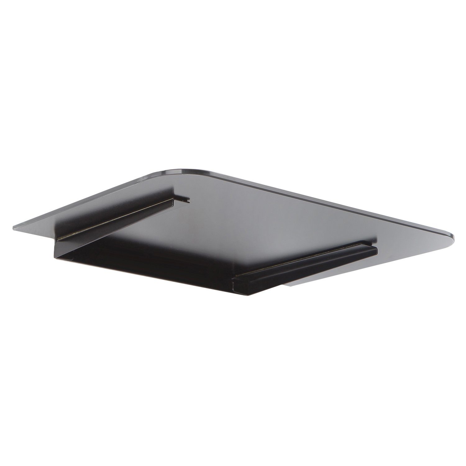 Maclean TV-Regal MC-738 TV Wandregal aus Glas – 35x25 cm, bis 10 kg, 1-tlg., Wandablage für Receiver, Konsole & DVD Player
