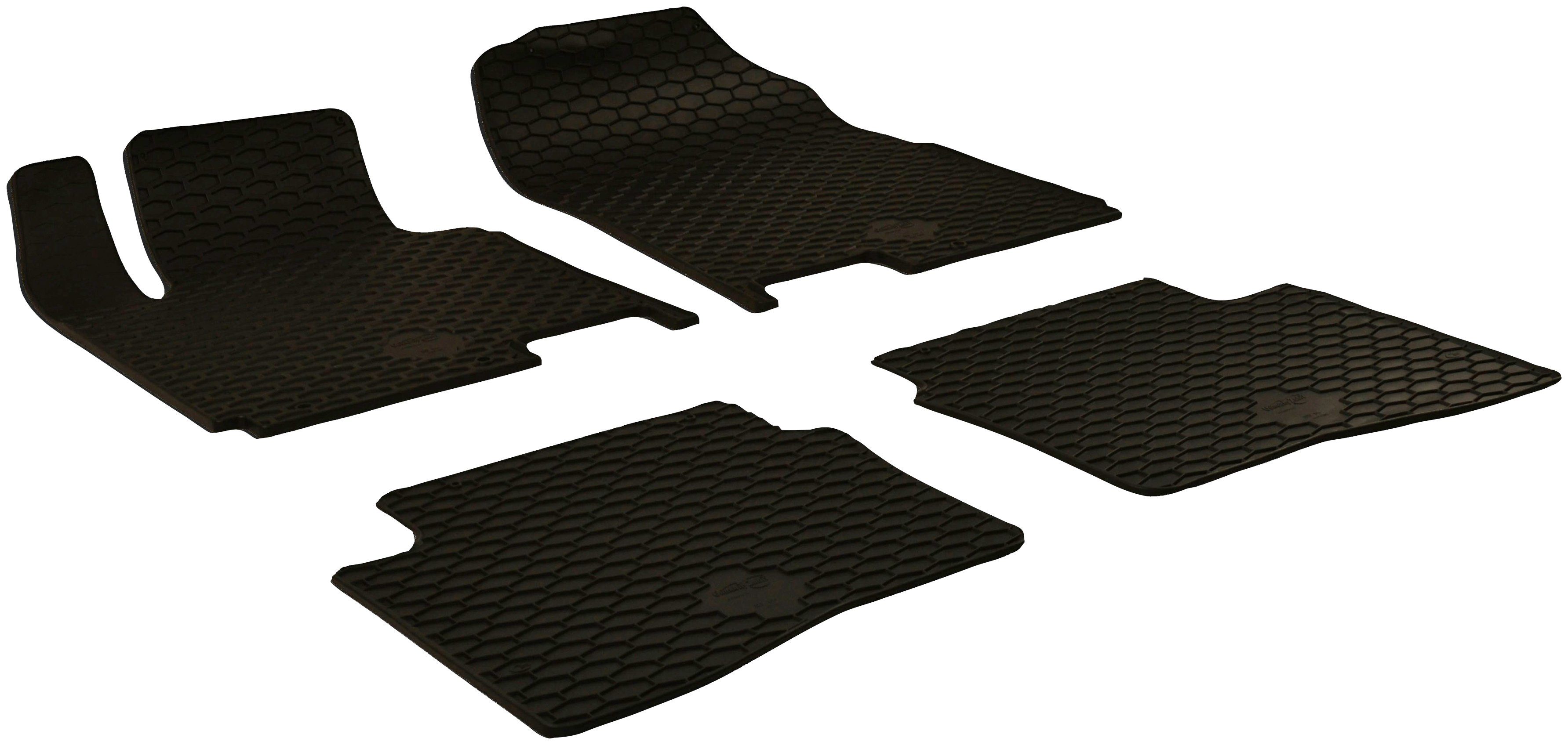 WALSER Passform-Fußmatten »Standard«, (4 St.), für Honda Civic