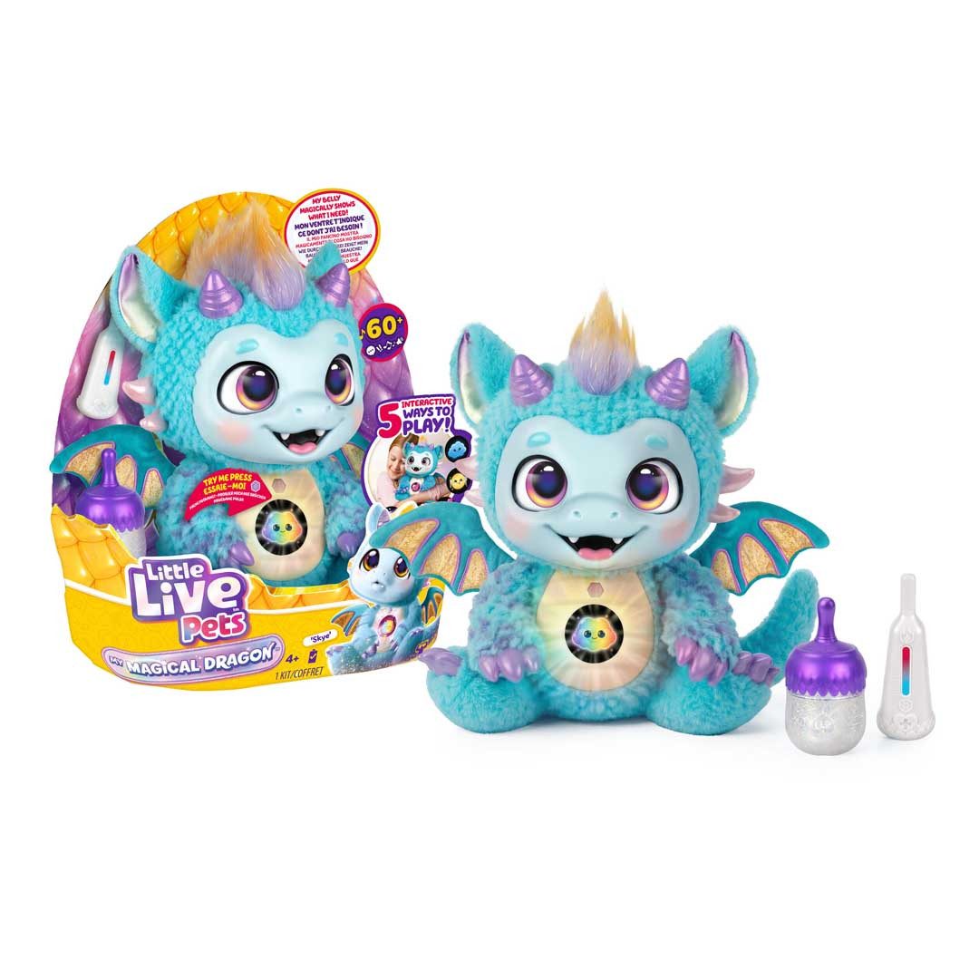 Moose Spielfigur Little Live Pets, My Dream Pet, Dragon, mit über 60 Sounds und Reaktionen