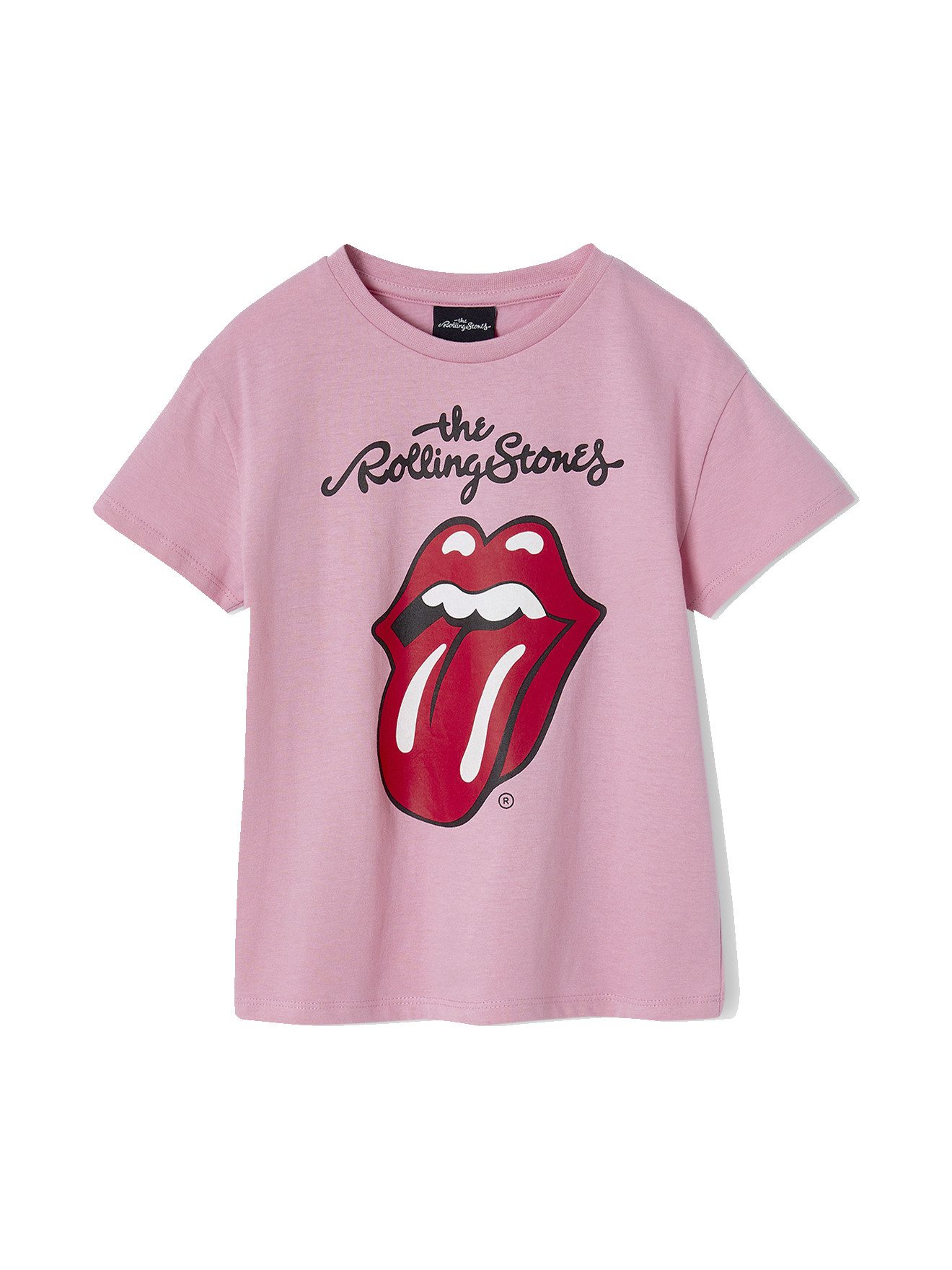 vertbaudet Kurzarmshirt Kinder T-Shirt THE ROLLING STONES mit Logo-Print