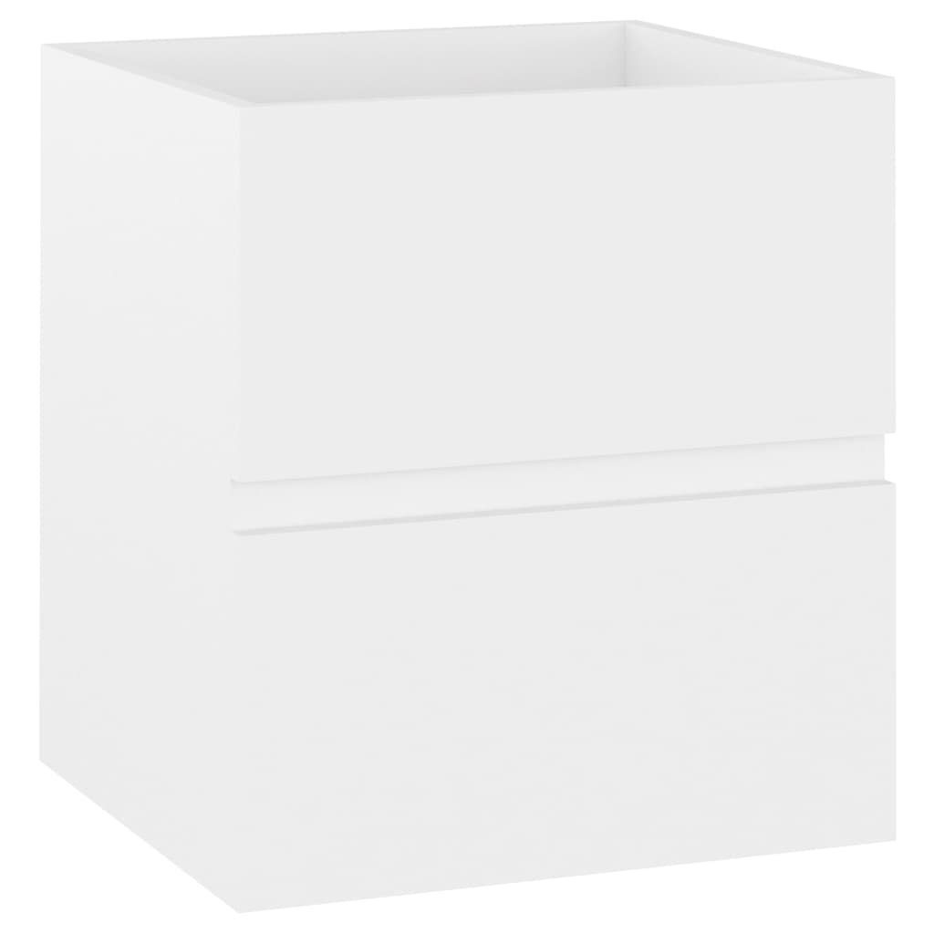 vidaXL Waschtisch Waschbeckenunterschrank Waschtischschrank Unterschrank Weiß 41x38,5x45