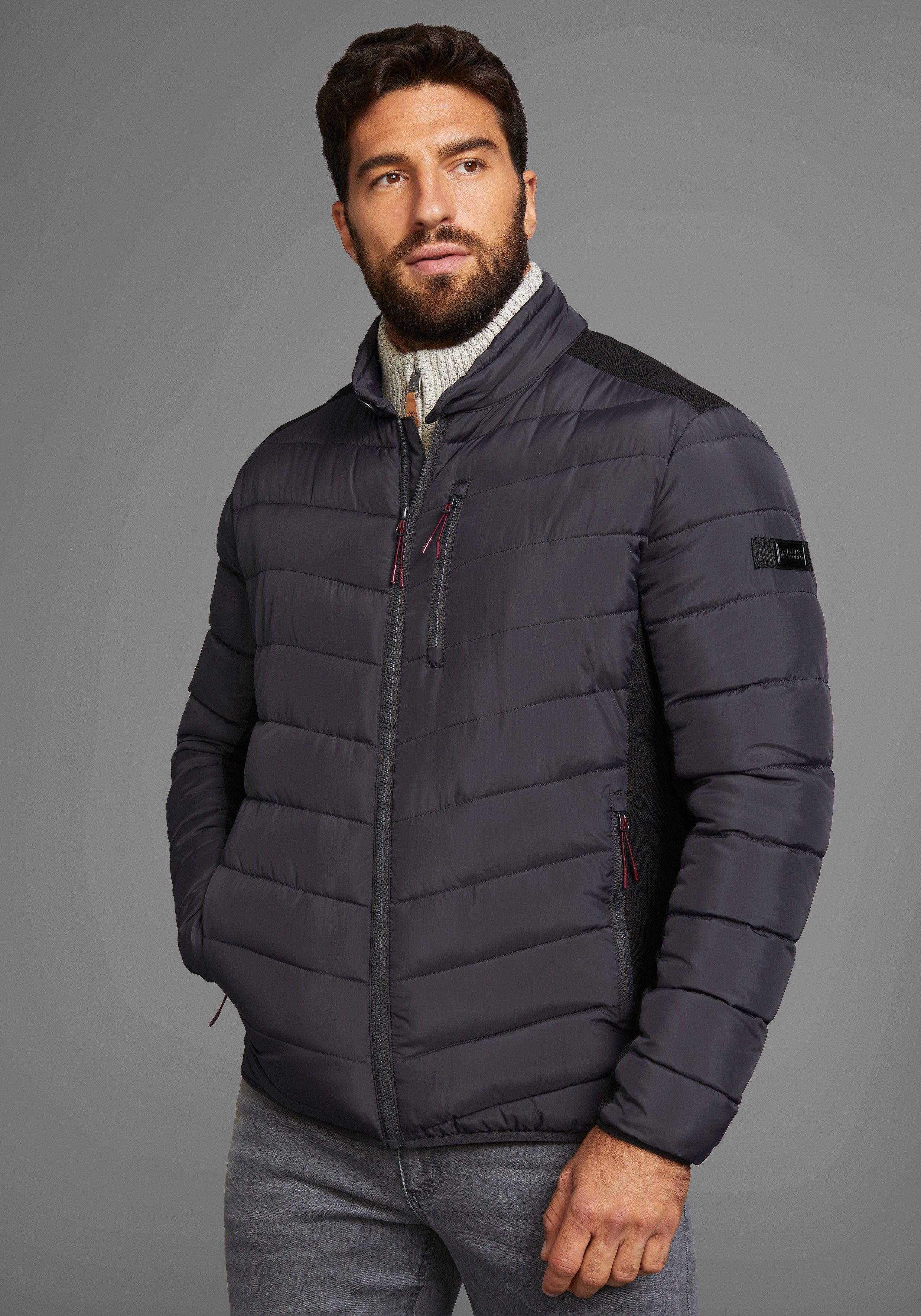 Man's World Steppjacke mit Reißverschlusstaschen, mit günstig online kaufen