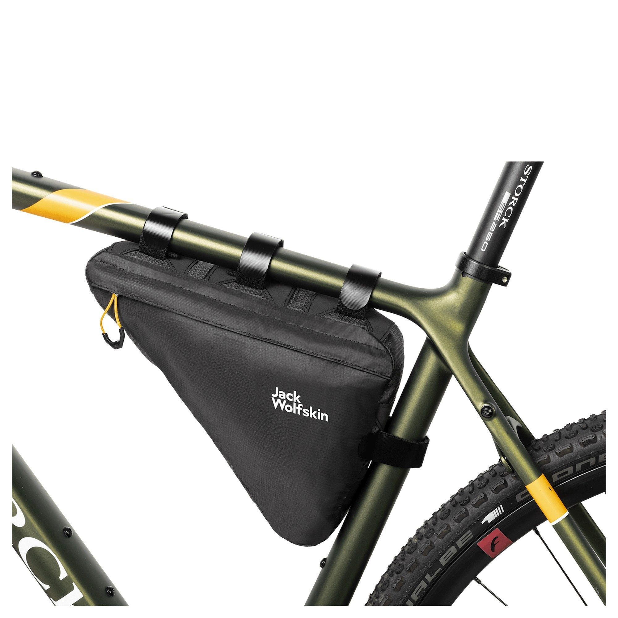 Jack Wolfskin Fahrradtasche Morobbia Triangle Bag - Rahmentasche (Bikepacking) 27 cm (flash