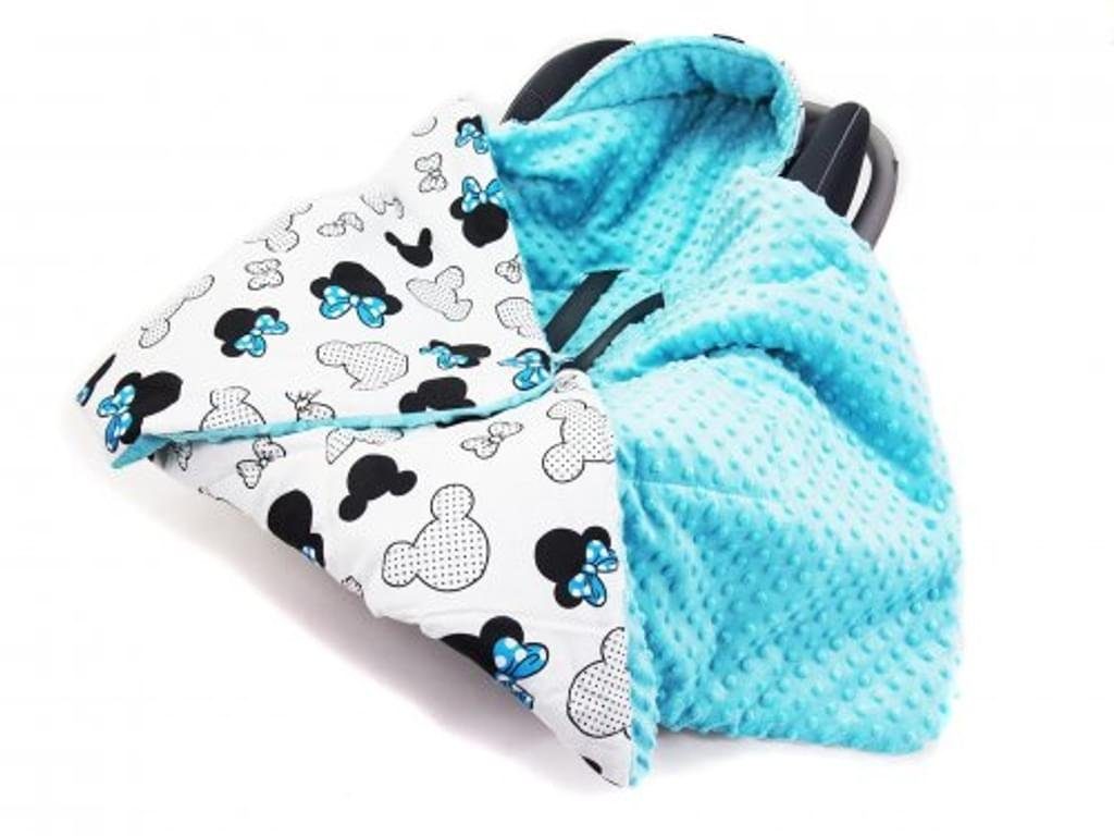 Einschlagdecke Doppelseitige Einschlagdecke 90x90 cm Babydecke Mickey Mouse günstig online kaufen