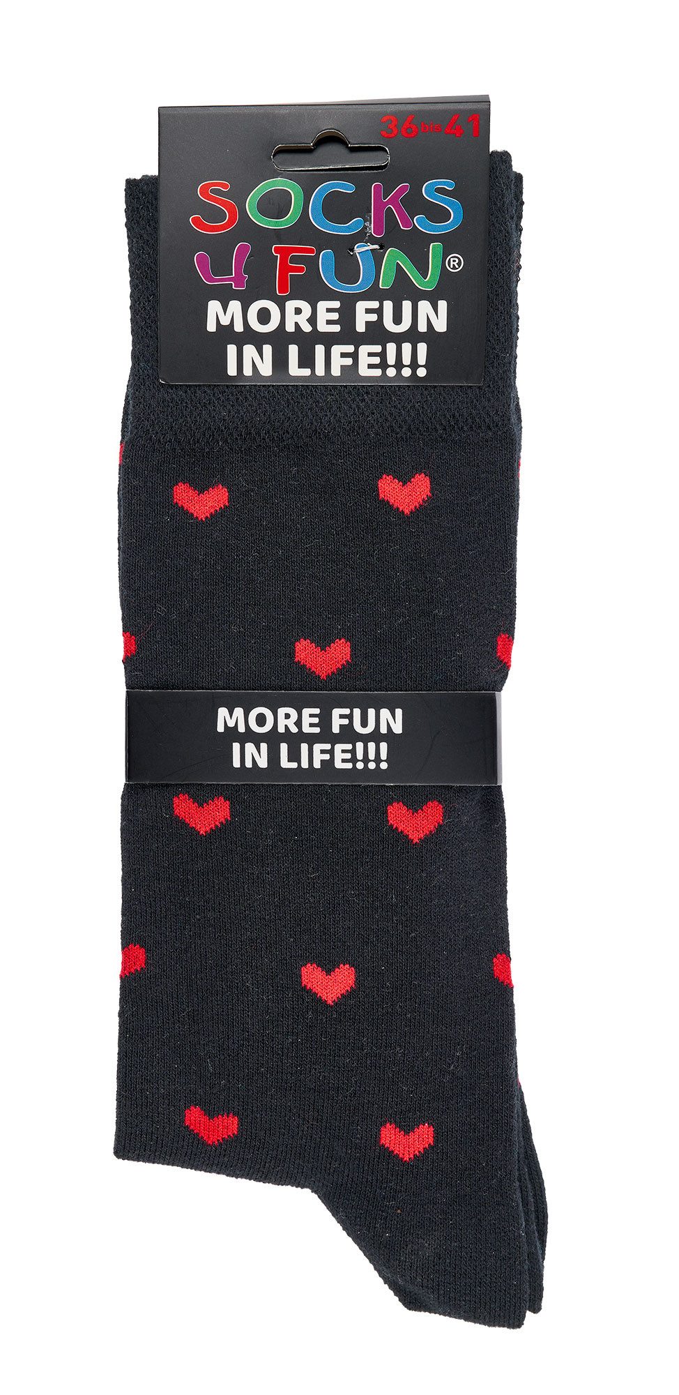 Socks 4 Fun Freizeitsocken Valentinstag Herz Socken Freundesocken Partnerso günstig online kaufen