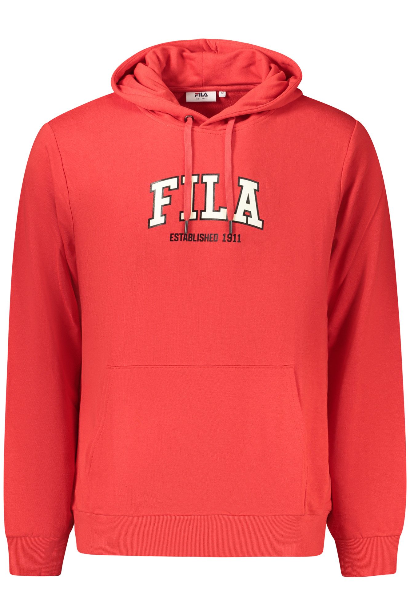 Fila Sweatshirt Stylischer roter Herren-Hoodie aus Bio-Baumwolle -
