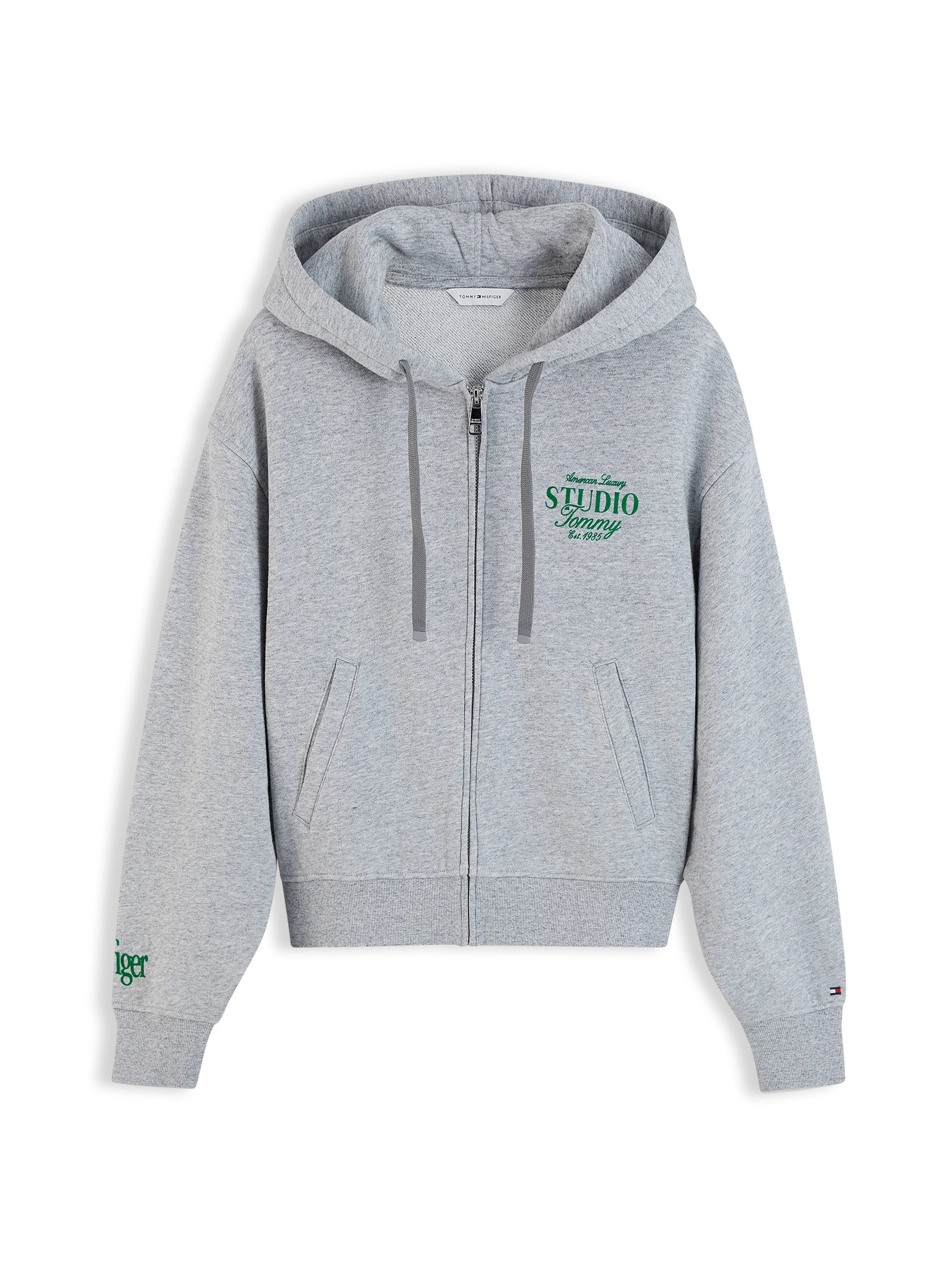 Tommy Hilfiger Sweatjacke STUDIO TOMMY ZIP-UP HOODIE SWT Baumwolle – Bild 5 von 5