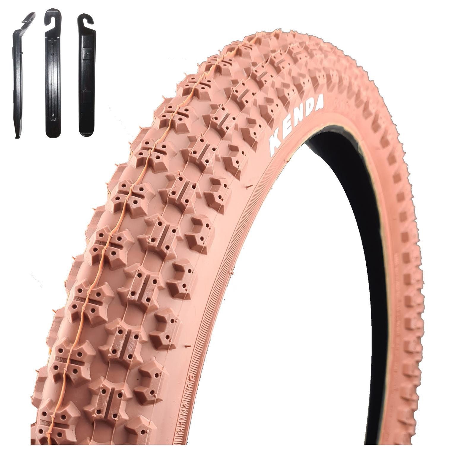 maxxi4you Fahrradreifen 1 x Kenda K-51 BMX 20 x 2,25 (58-406) Braun inkl. Reifenheber