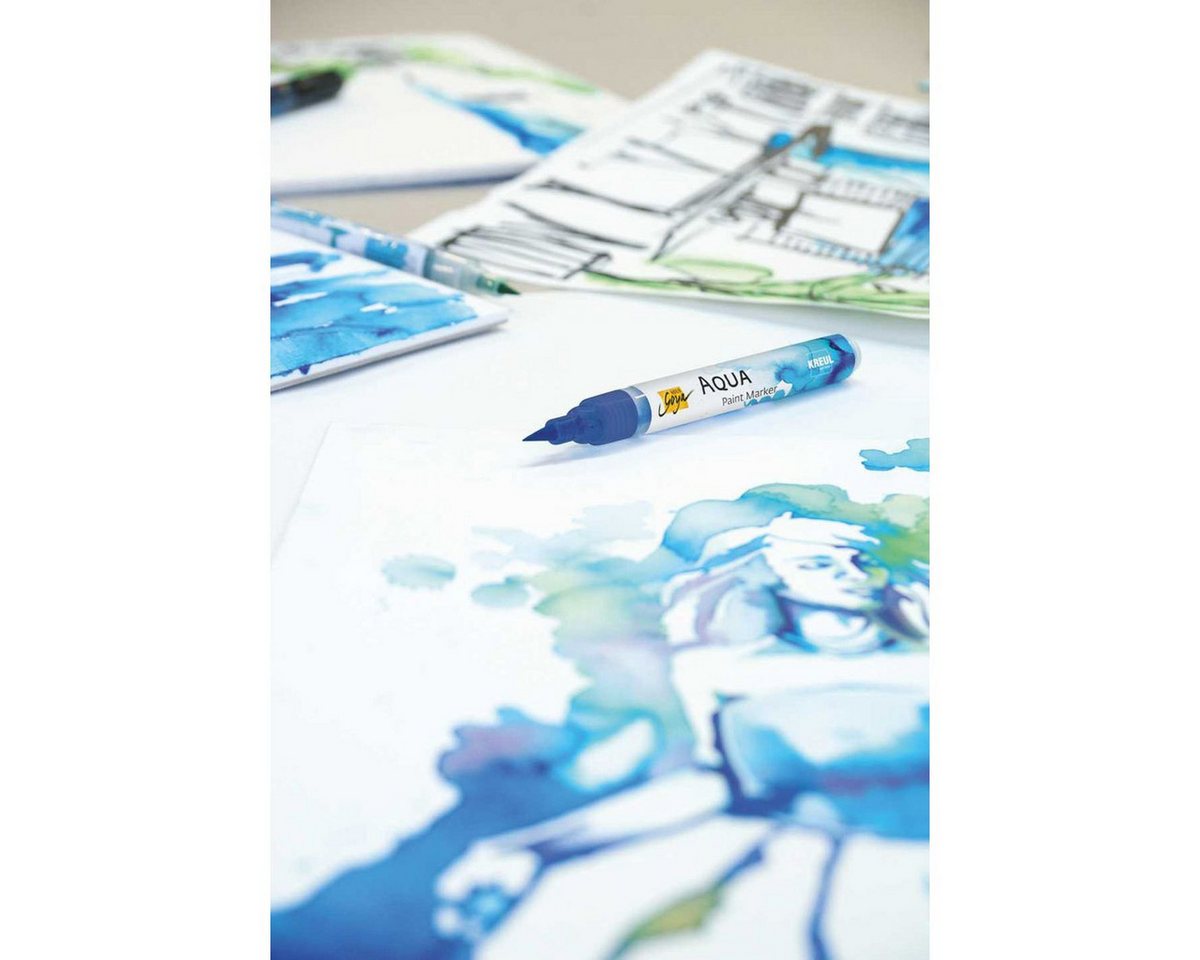 Thumbnail - C. KREUL Aquarellstifte KREUL Aquarellmarker SOLO Goya oxydbraun dunkel