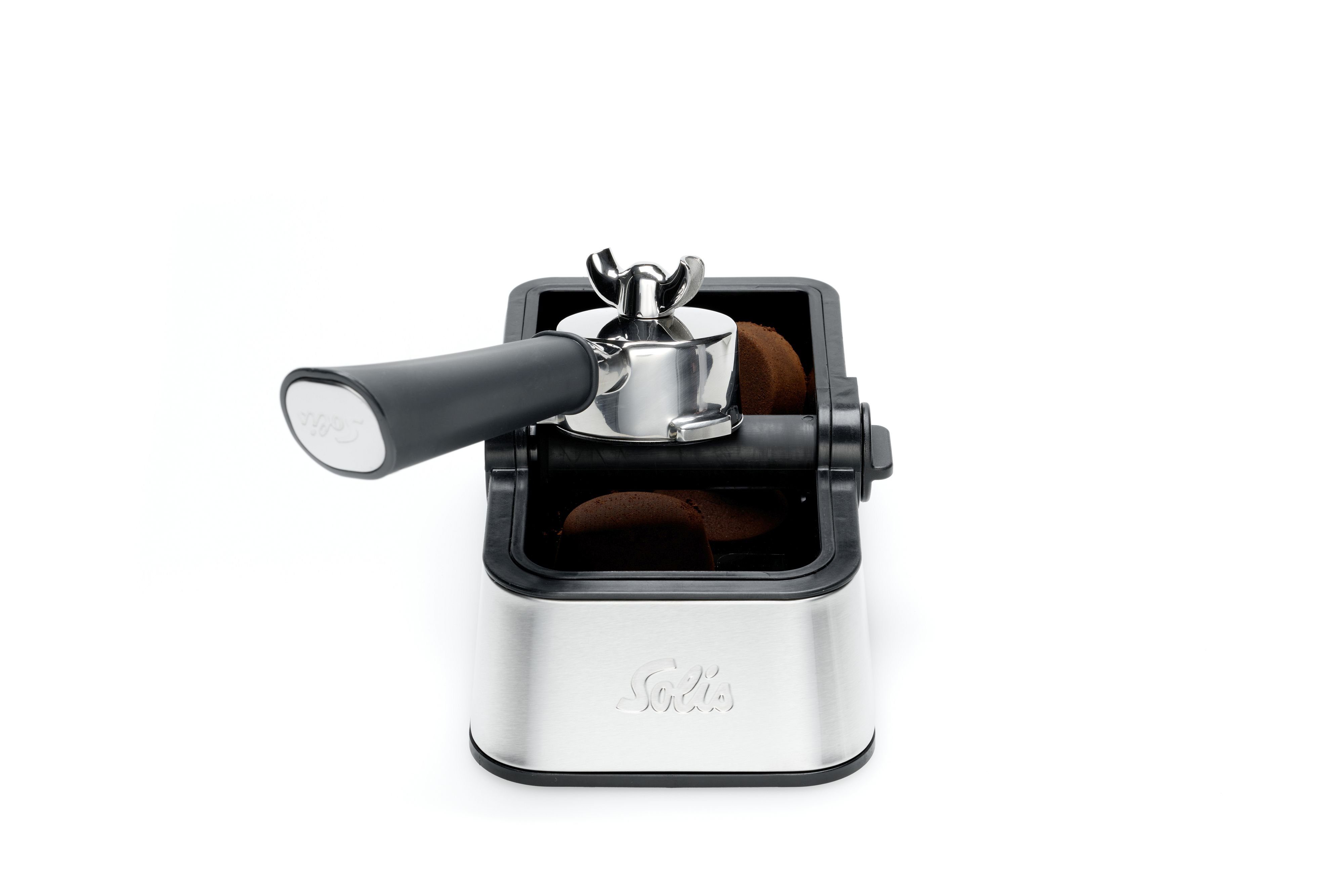SOLIS OF SWITZERLAND Ausklopfbehälter für Kaffeesatz, Knock Box, Abklopfbehälter für Siebträger