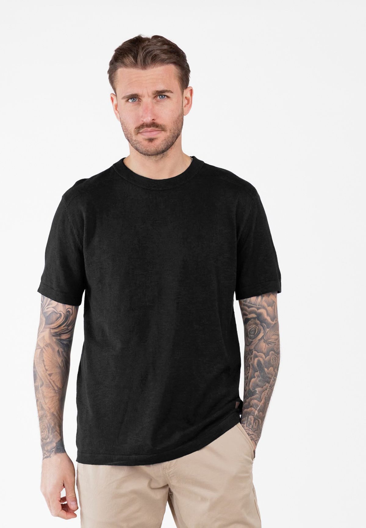 Key Largo T-Shirt MT KLSALT round-loose uni Basic dezenter oversize Look MT00600 Rundhalsauschnitt unifarben kurzarm slim fit