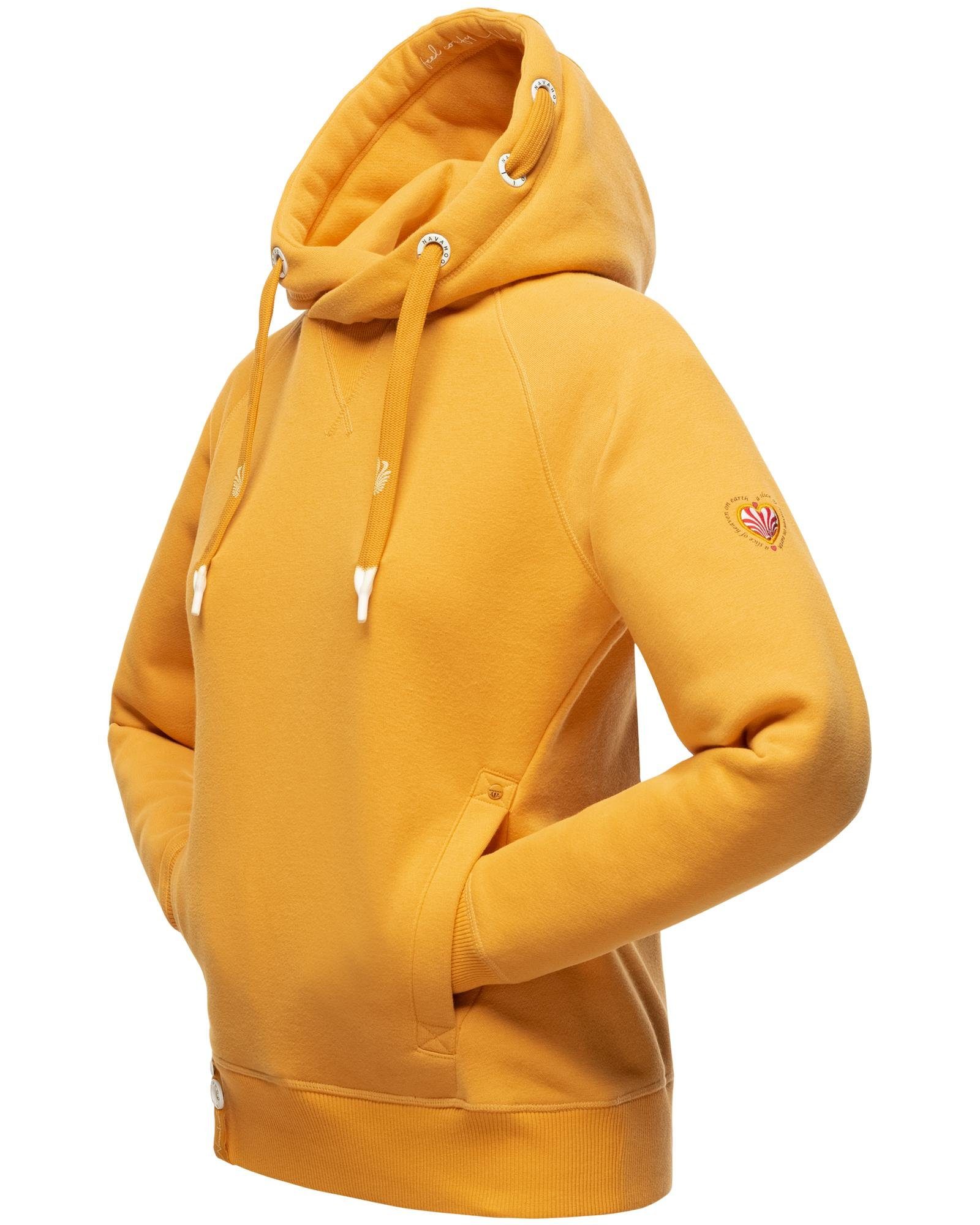 Navahoo Kapuzensweatshirt Liebesmäuschen Kuscheliger Damen Hoodie mit dicken Tunnelzugkordeln