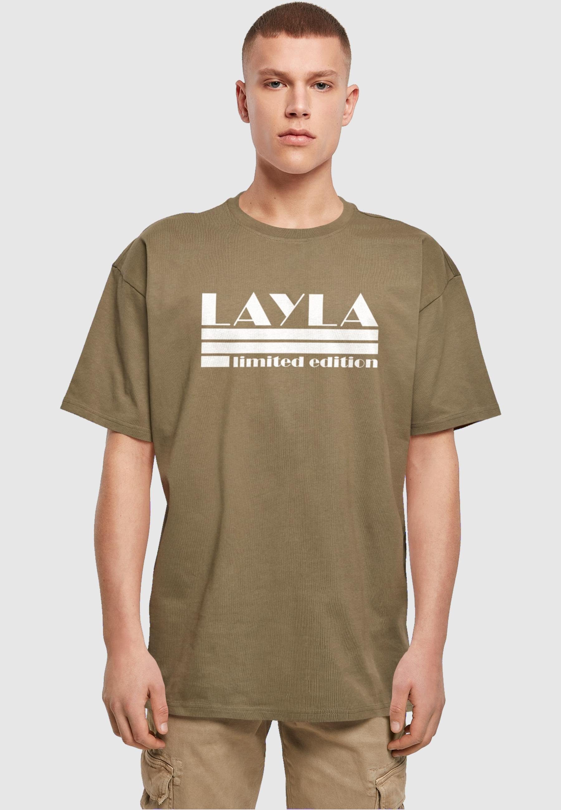 Limited Herren Tee Edition Layla T-Shirt (1-tlg) Heavy Oversize X - olive Merchcode