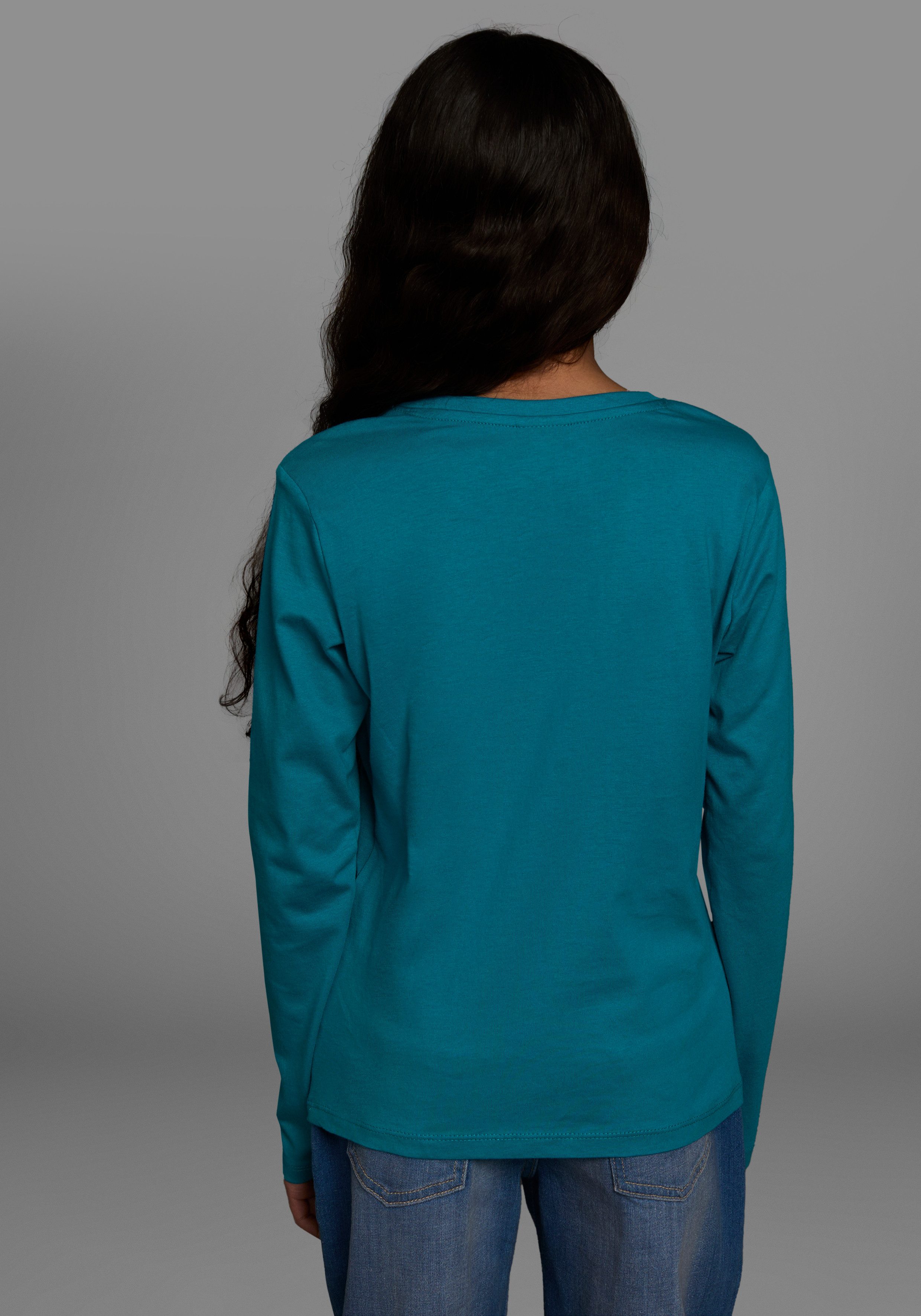 KIDSWORLD Langarmshirt Ich hab das schon verstanden - es ist mir nur egal Langarm, Basic-Passform, mit Statements/Sprüchen