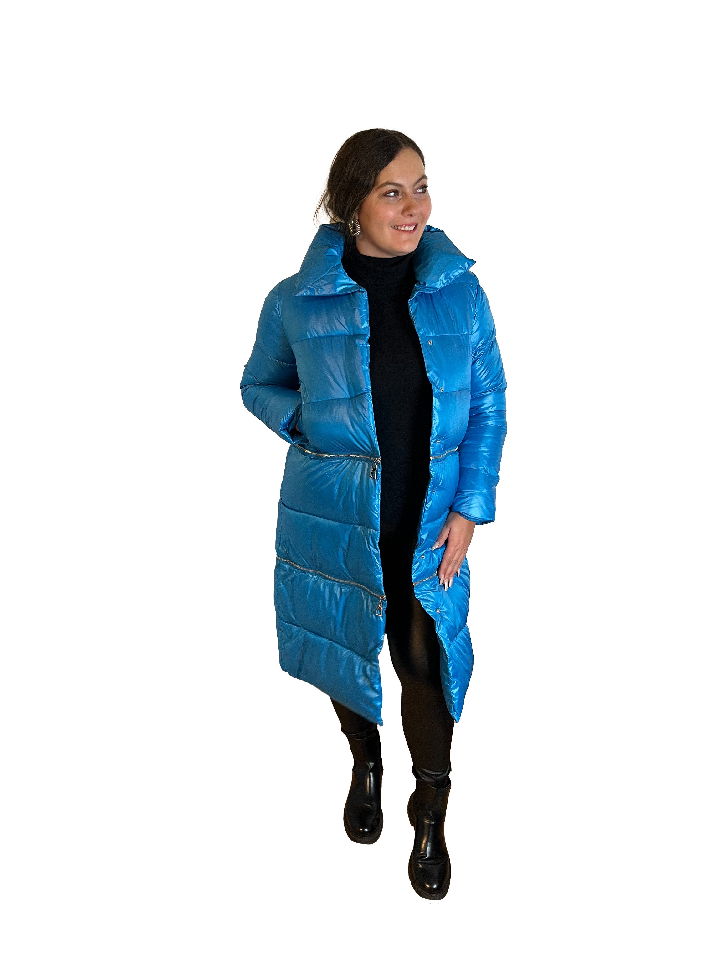 Lelü Fashion Winterjacke Steppmantel 3-teilig aquamarin 3-teiliges Design