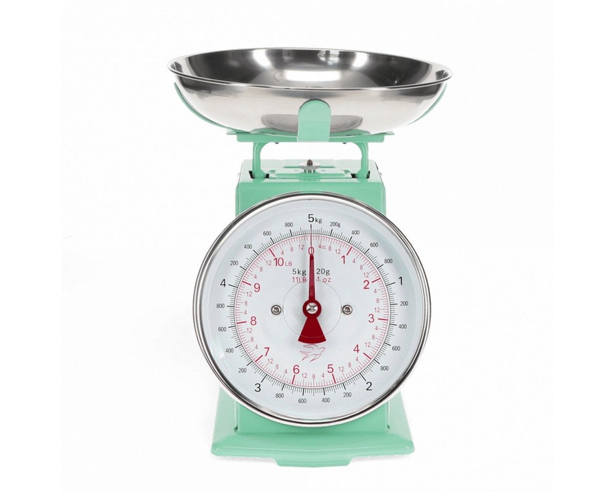 Rex London Küchenwaage Mechanische Küchenwaage mit Edelstahlschüssel für Backen & Kochen
