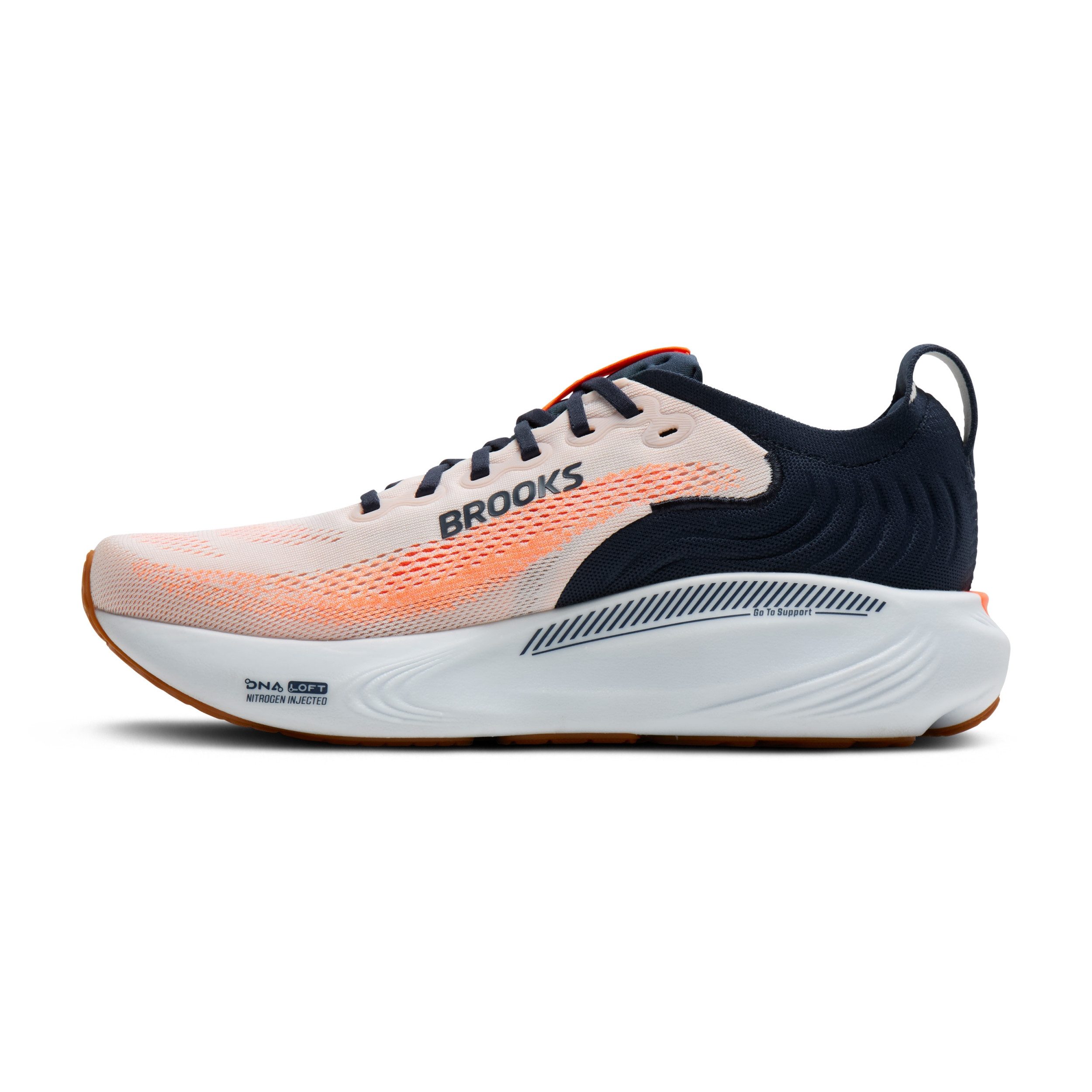Brooks Adrenaline GTS 25 Herren Laufschuh White/Spellbound/Orange Laufschuh