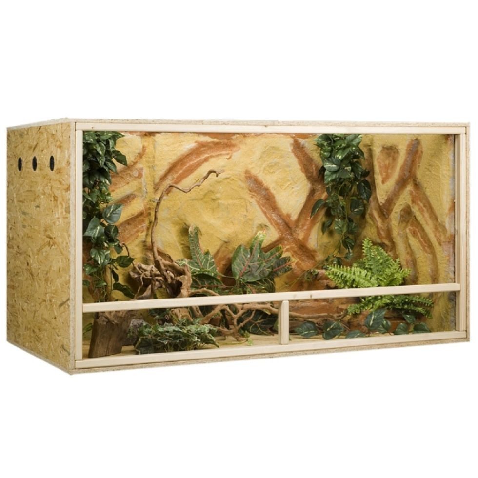 M&S Reptilien Terrarium Holzterrarium 150x80x80cm mit Frontbelüftung